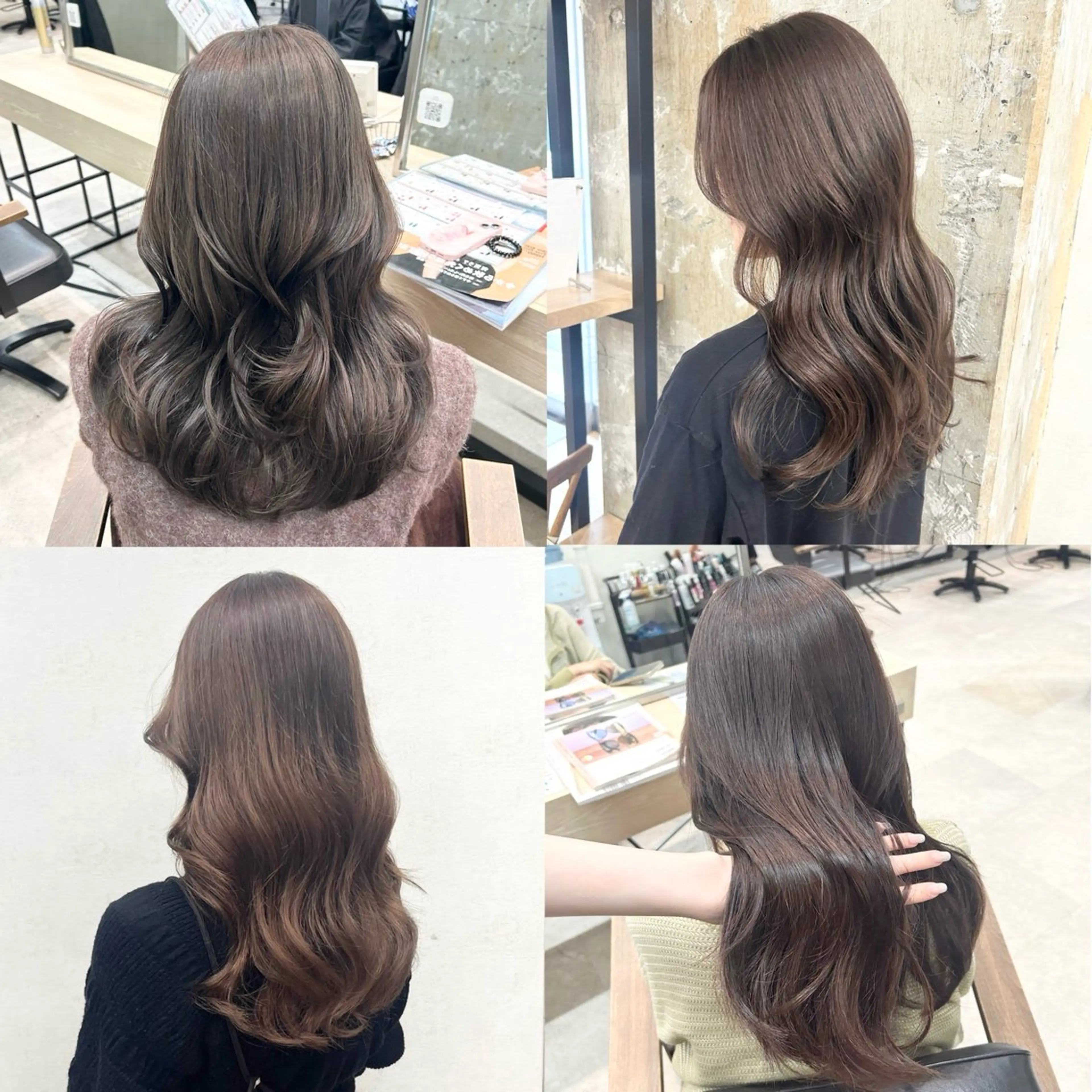 ロング rio￤ブラウン￤暗 髪￤縮毛矯正🌙のヘアスタイル