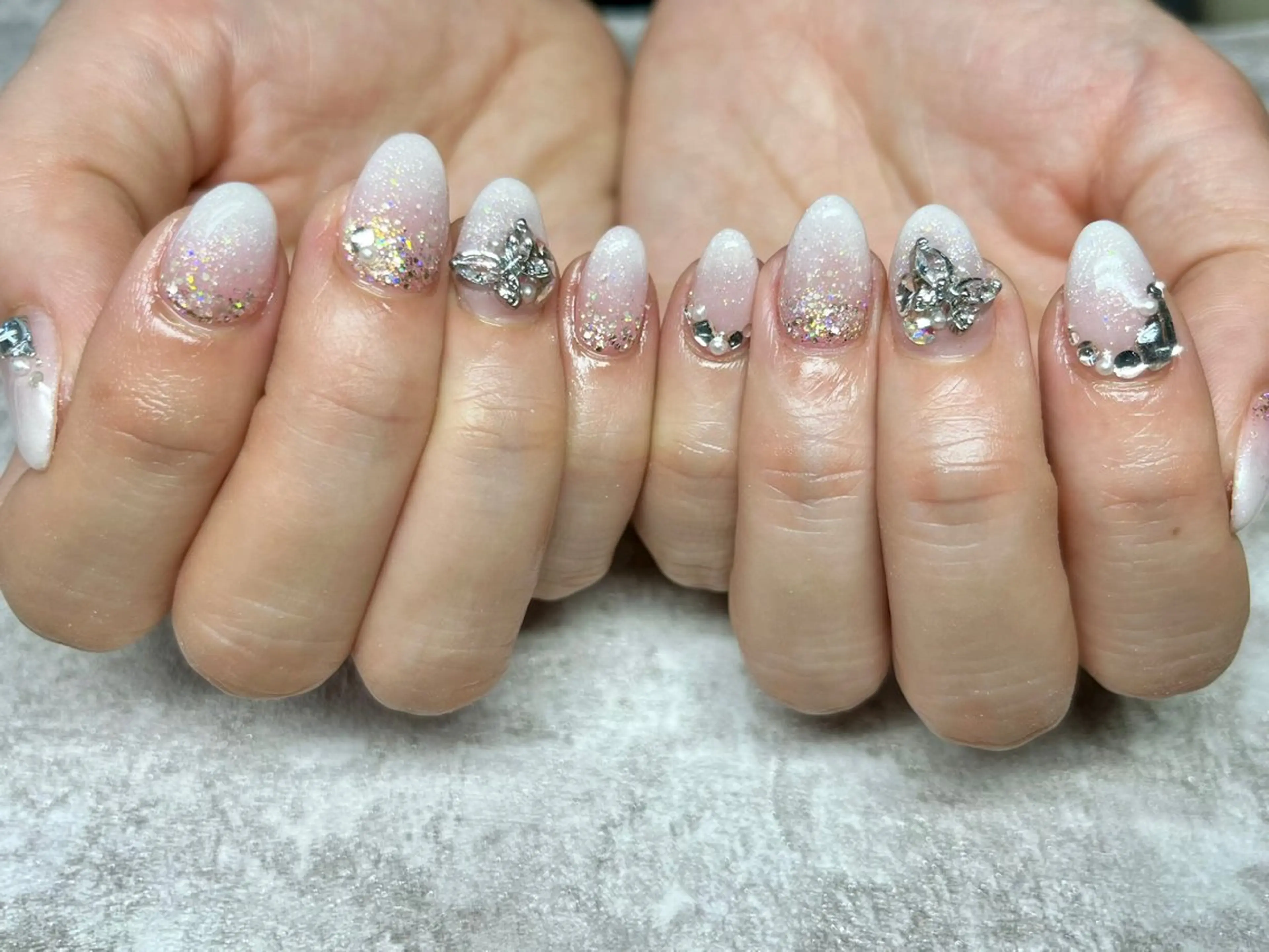 ネイル グラデーション joieange嶋田 心斎橋店Nail🦋のネイルデザイン