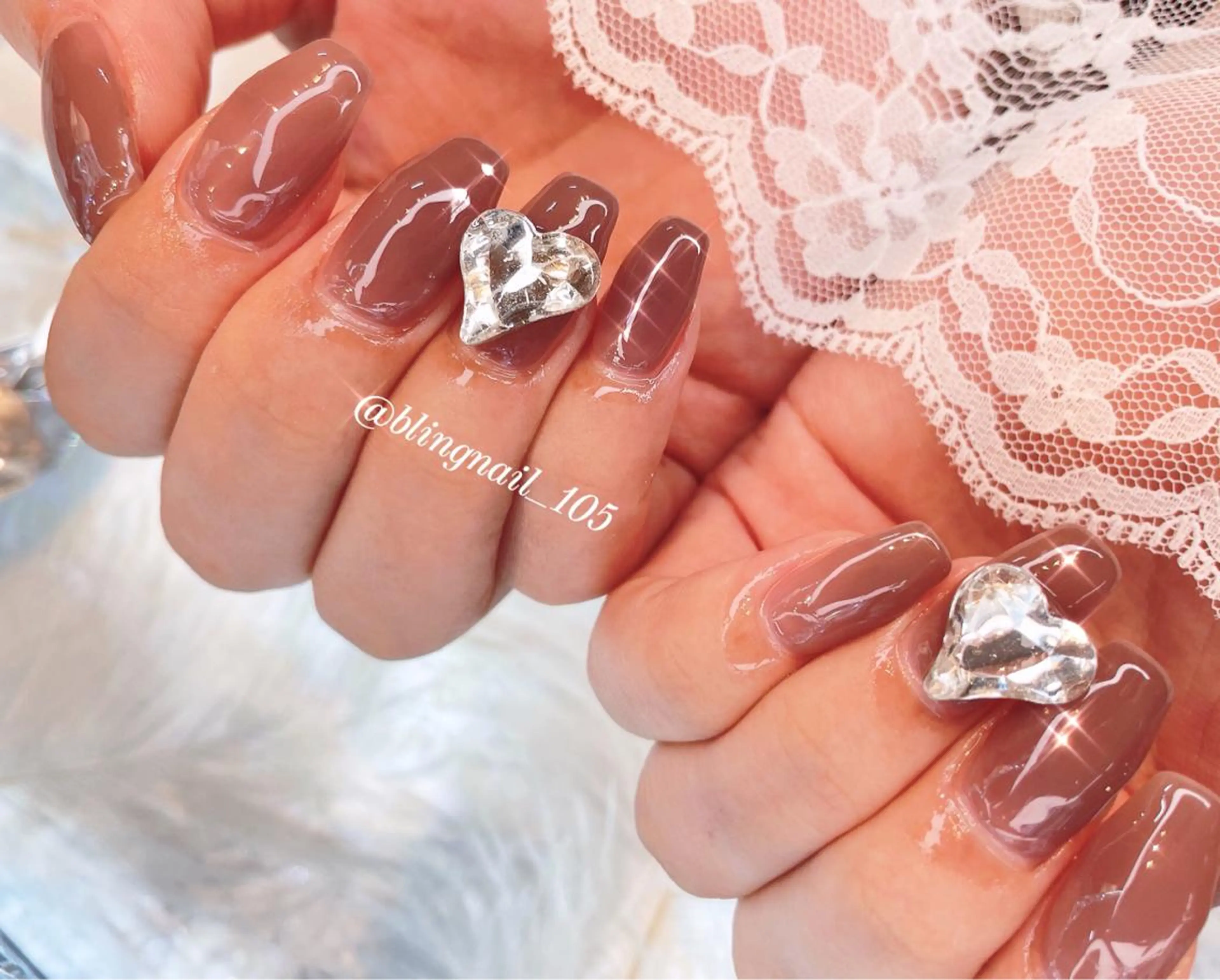 ネイル 23時まで❤︎韓国、 ワンホンネイルのネイルデザイン