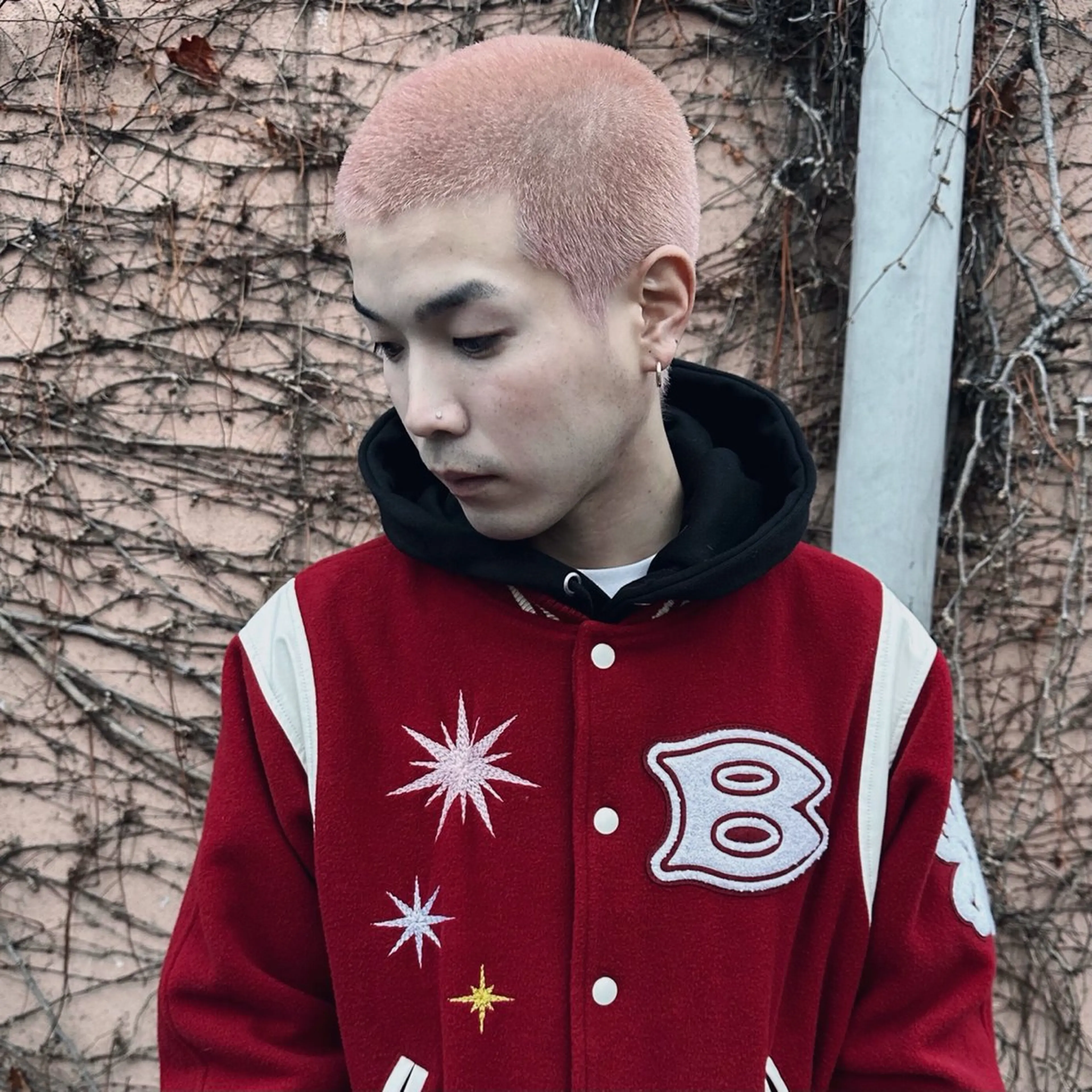 メンズ ボウズ ヘアカラー 中村 功樹のヘアスタイル