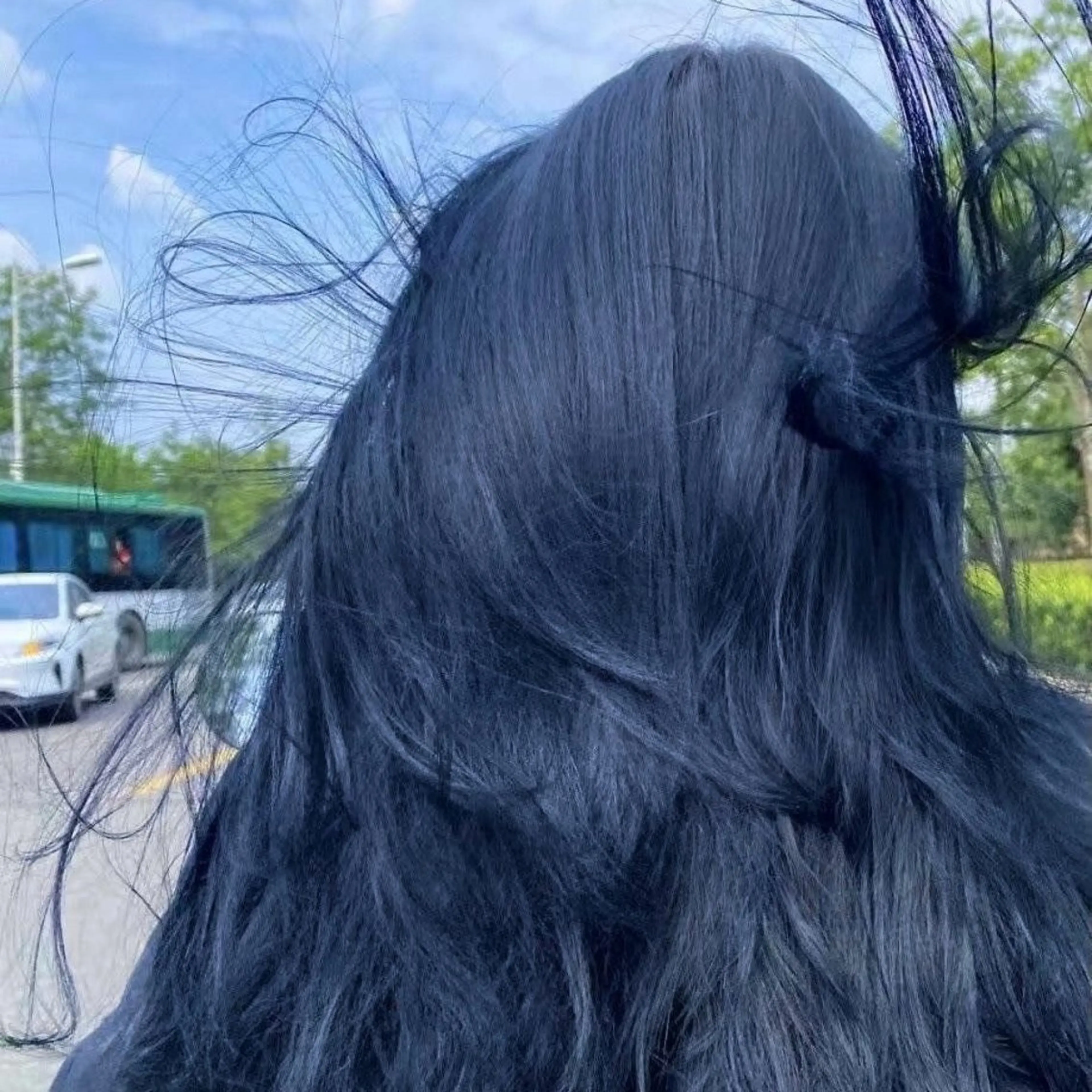 ロング カラー 韓国っぽ♡寒色/暗髪 🫧MOEKA🦋のヘアスタイル