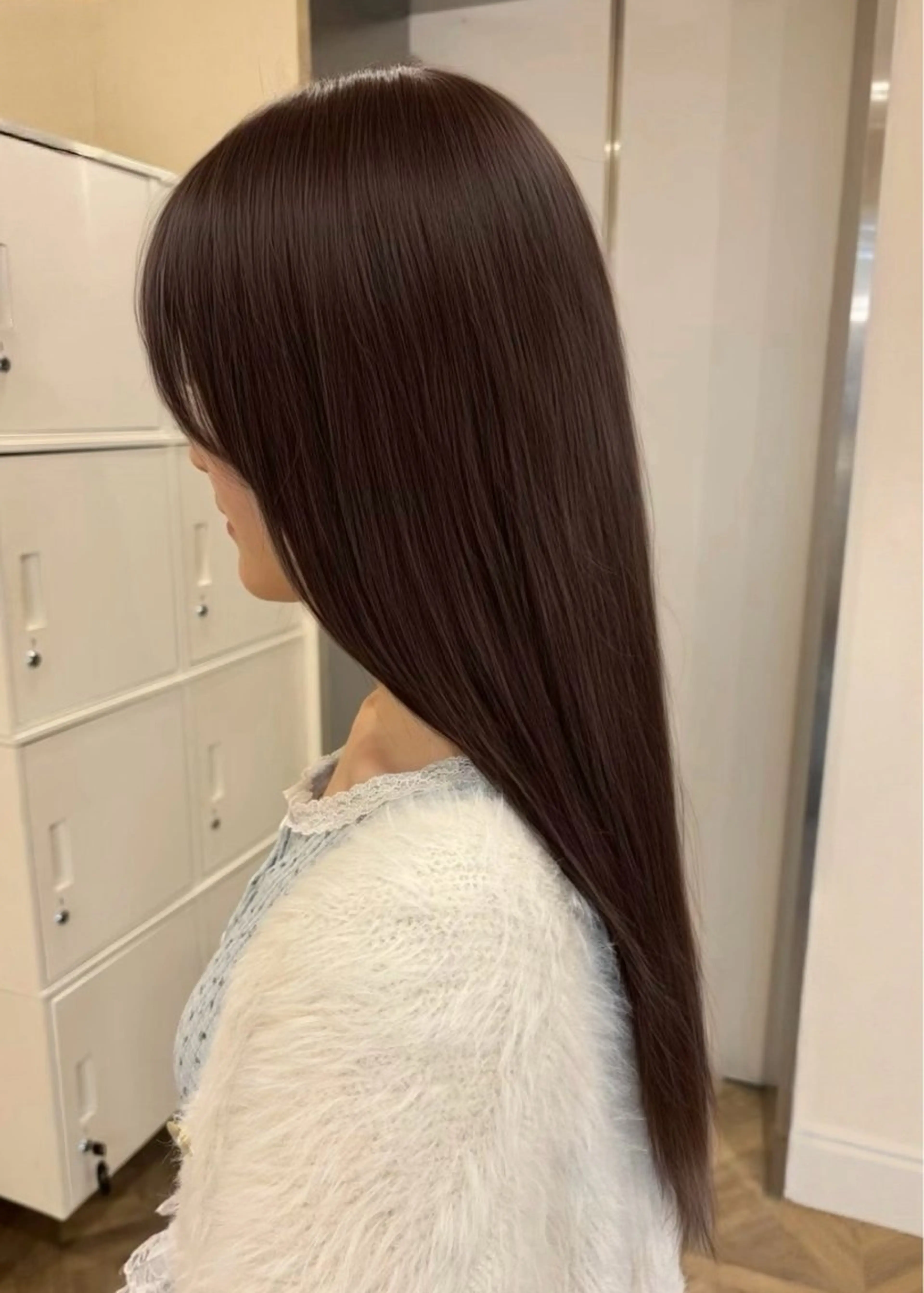 セミロング カラー カット ヘアカラー トリートメント ミルクティ/ピンク/ レイヤー/yuriaのヘアスタイル