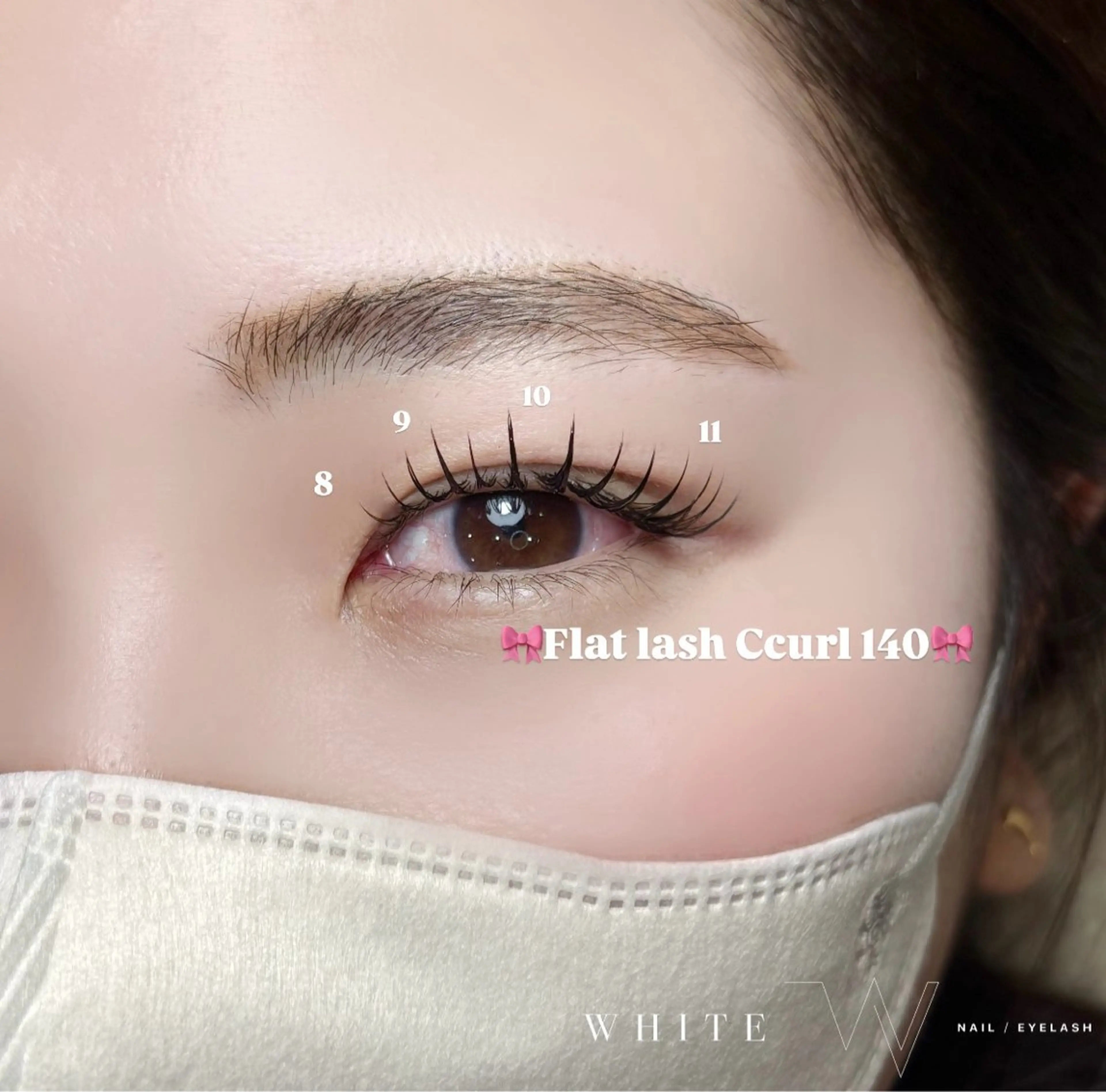 マツエク・マツパ WHITE所属・Luna WHITEのマツエク・マツパデザイン