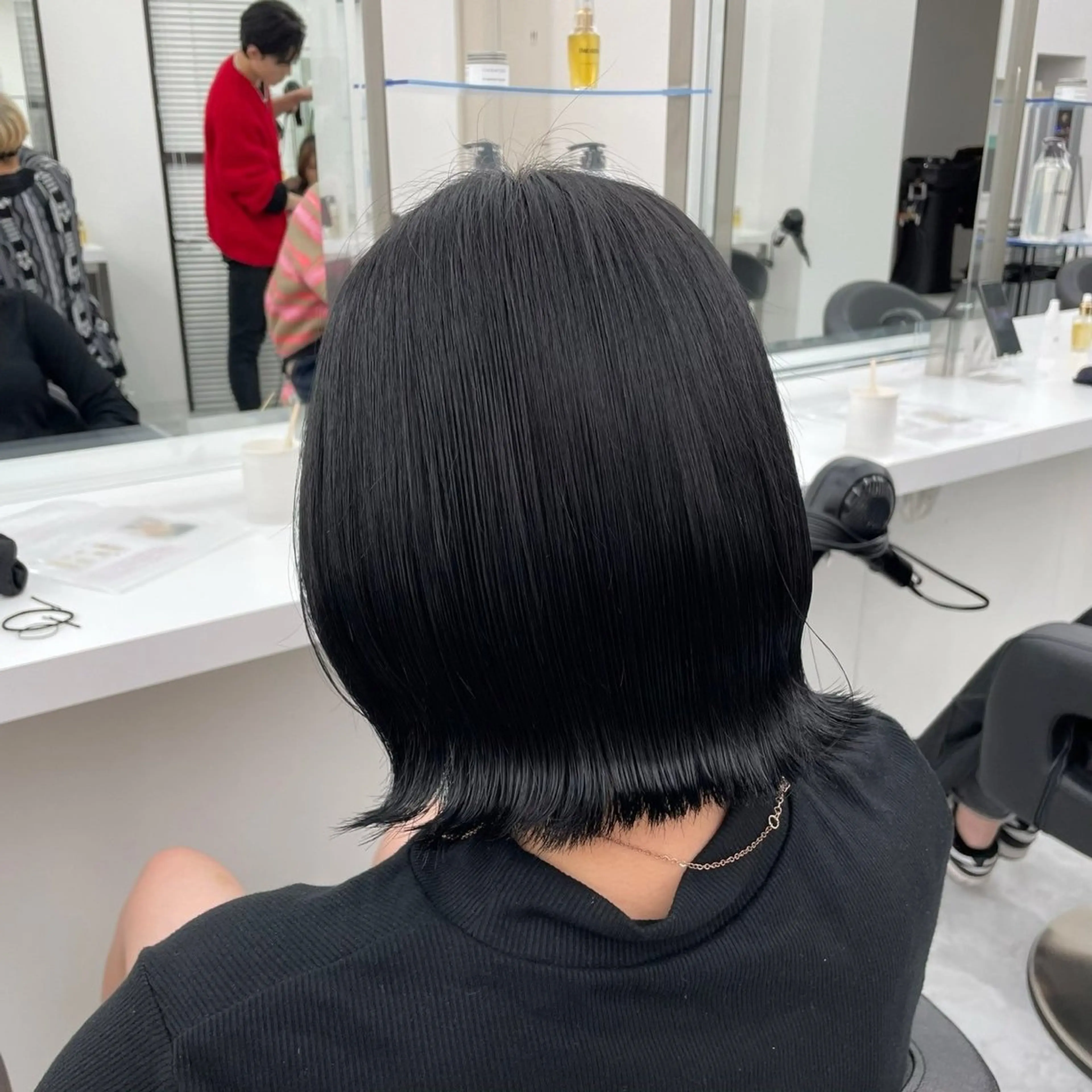 ミディアム 髪質改善 韓国風ヘア ヘアカラー ヘッドスパ ヘアセット 🫧韓国風透明感 ヘア🫧towaのヘアスタイル