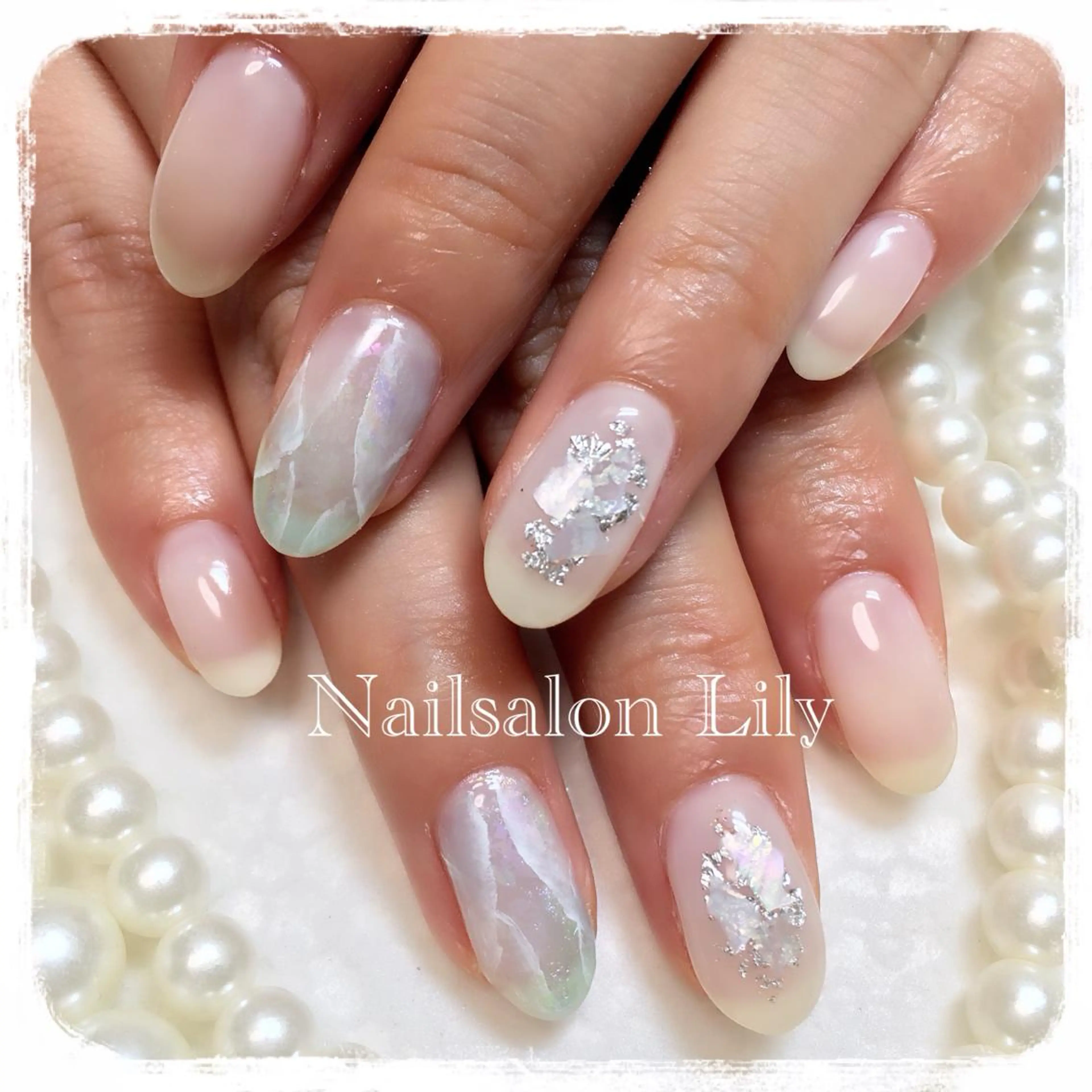ネイル 大理石ネイル(マーブル) Nailsalon Lilyのネイルデザイン