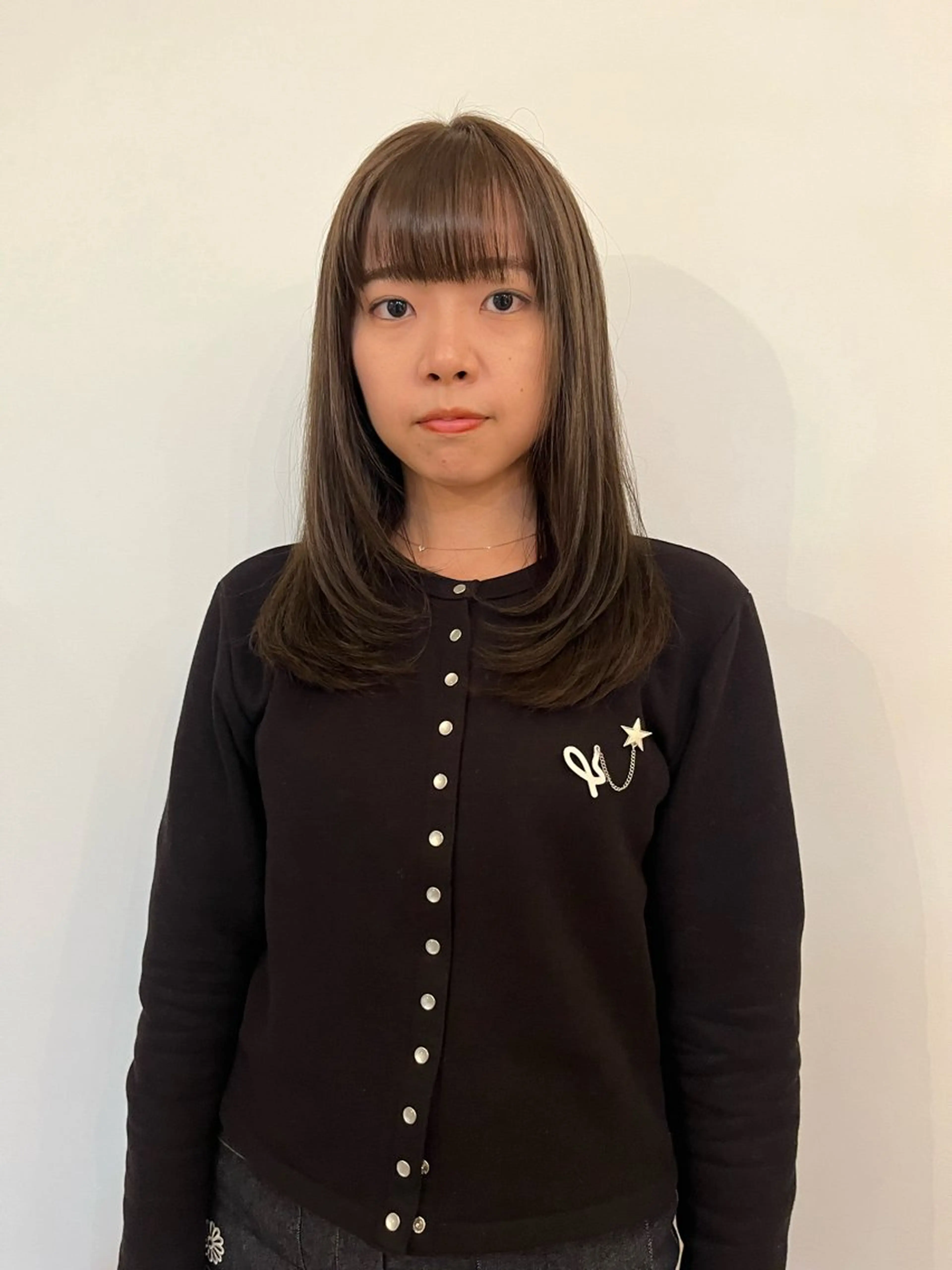 セミロング レイヤーカット パーマ／透明感 🍃Hidetoraのヘアスタイル