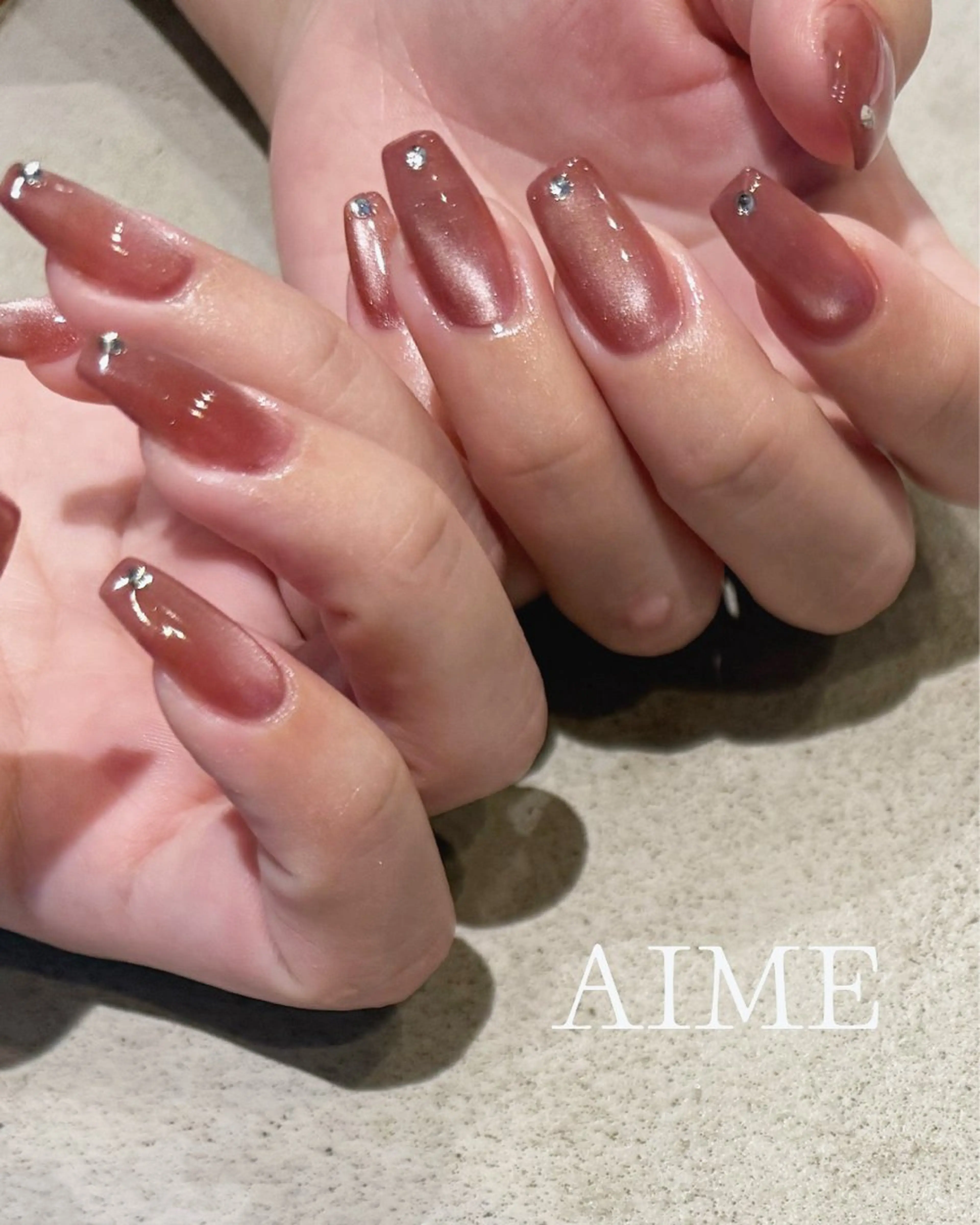 ネイル アートネイル ハンドネイル AIME （momo）のネイルデザイン