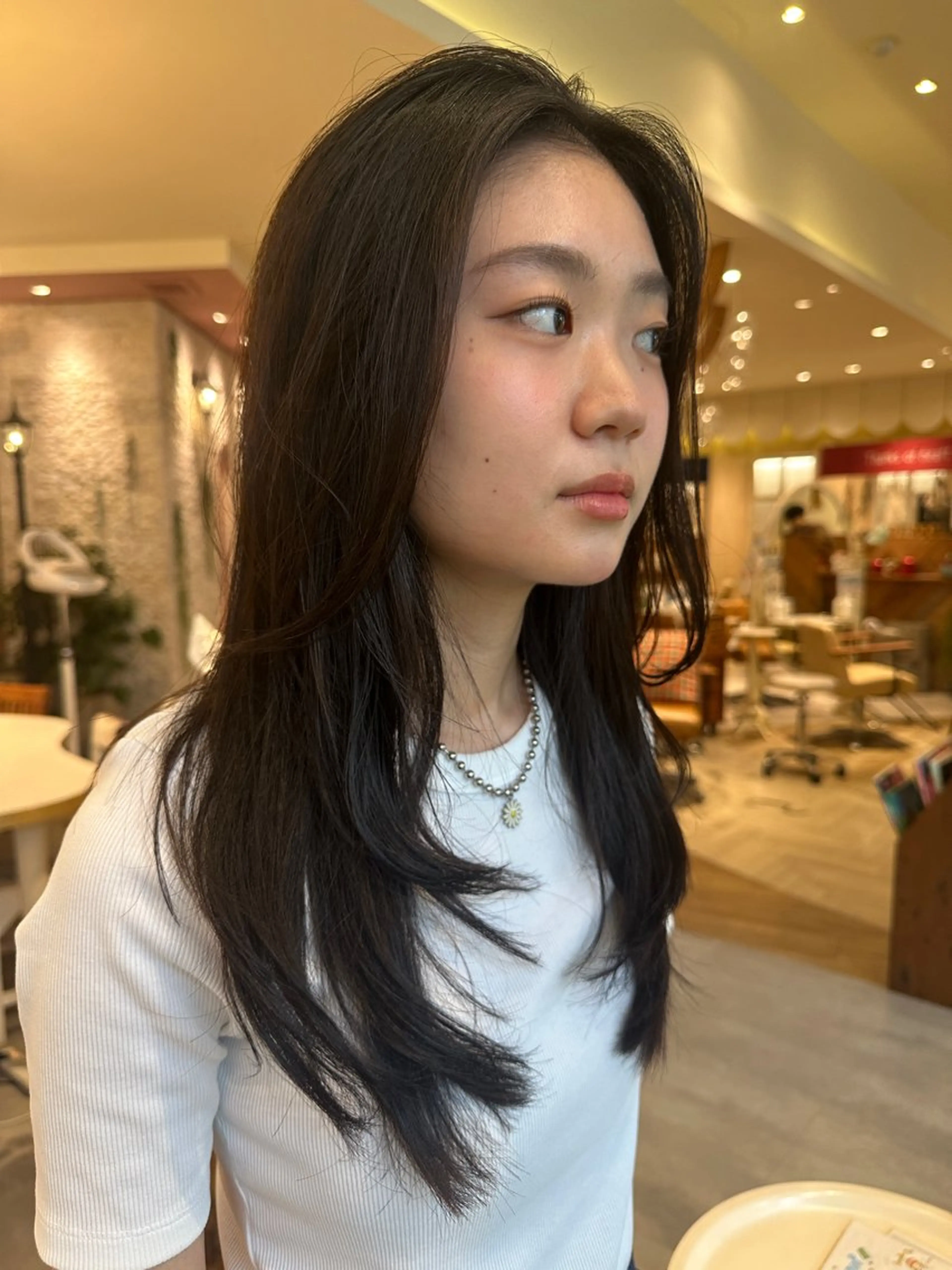 ロング 韓国風レイヤーカット 🇰🇷❕モカのヘアスタイル