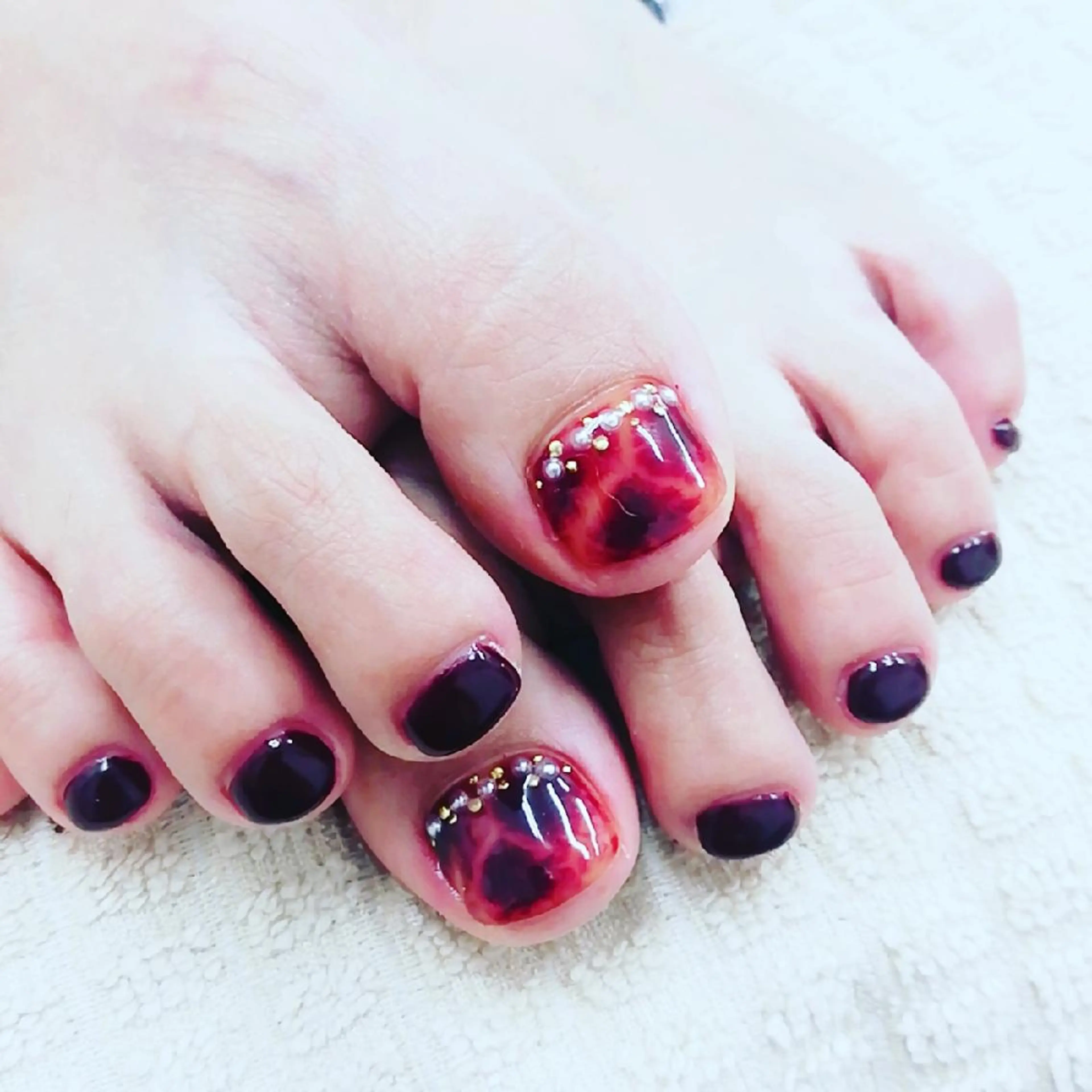 ネイル フットネイル 板倉 店長のネイルデザイン