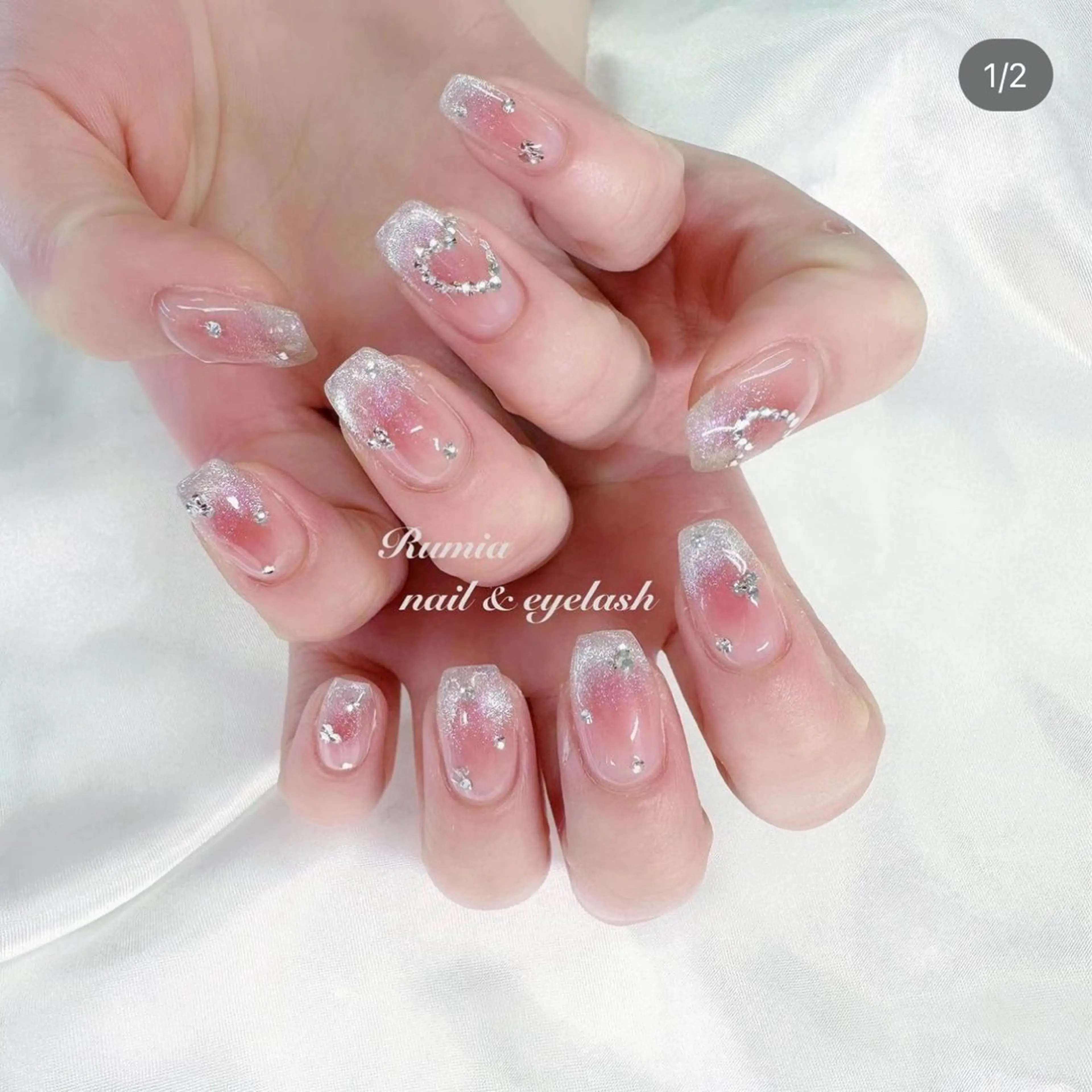 ネイル チークネイル 韓国ネイル マグネットネイル ワンホンネイル Rumia Salonのエステ・リラクイメージ