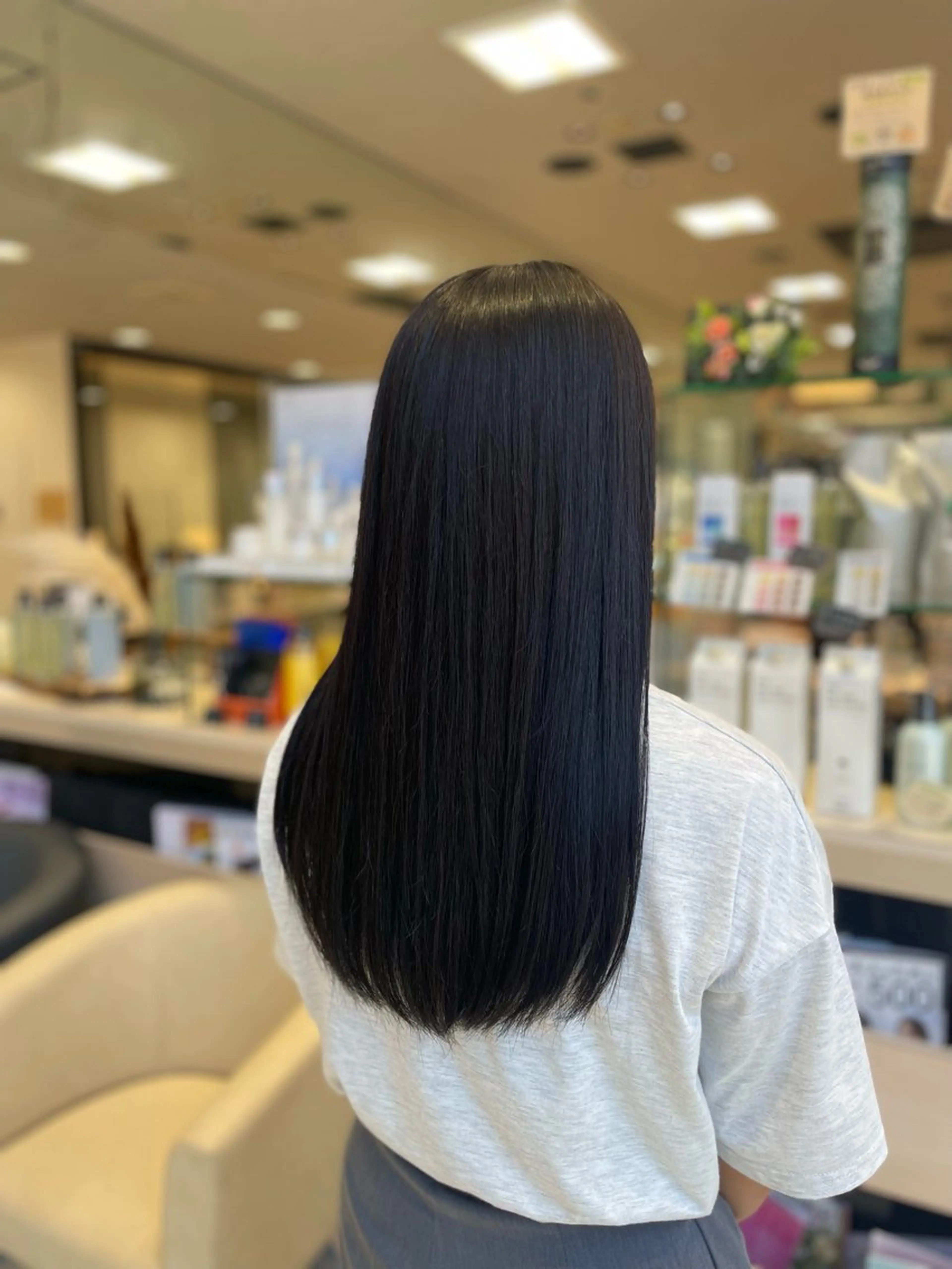 セミロング カラー ヘアカラー クロスパーマ/うる艶 カラー/Kurumiのヘアスタイル