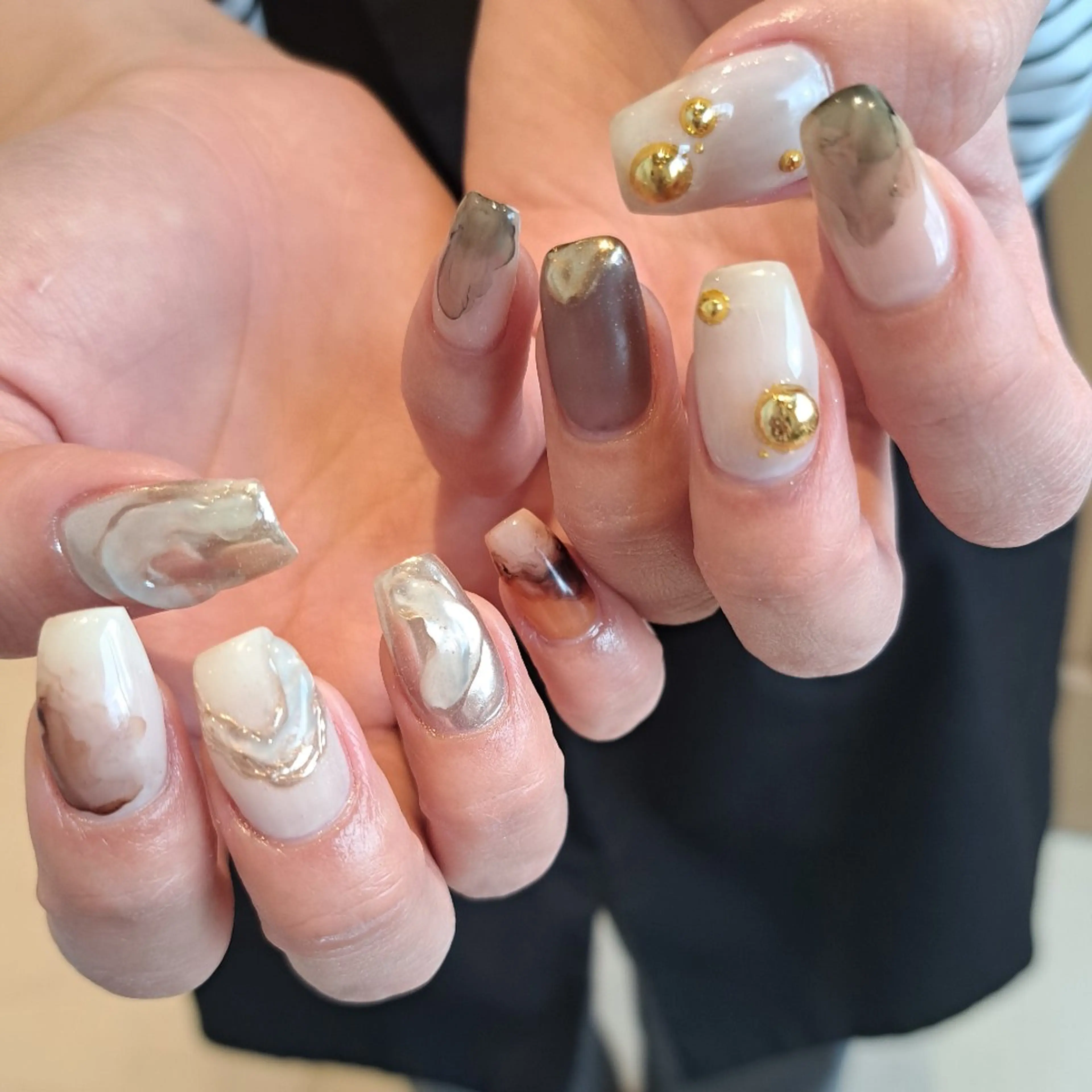 ネイル アートネイル ジェルネイル 持ち込み ニュアンスネイル ぷっくりネイル Nail mood /アートし放題のネイルデザイン