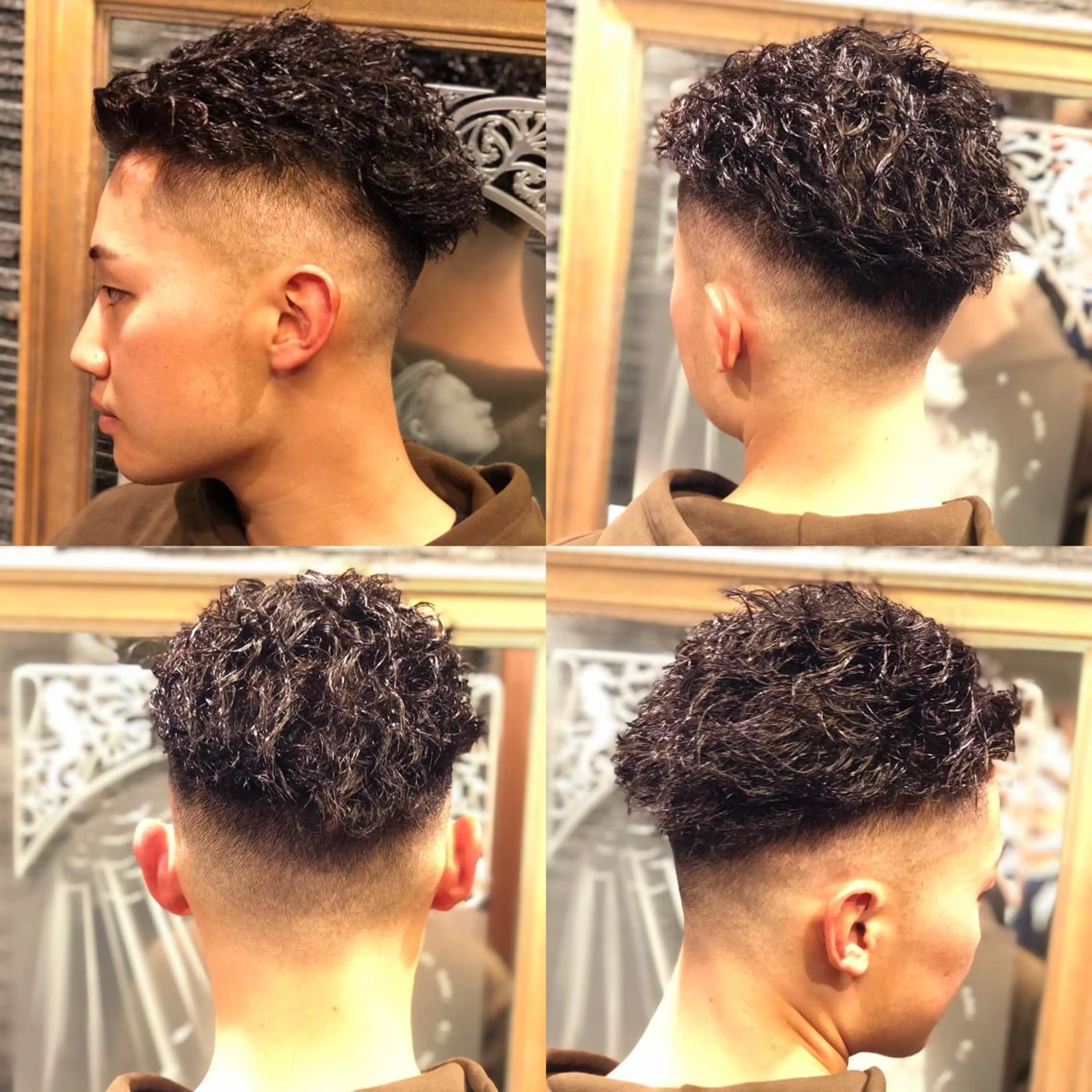 ショート パーマ ヘアアレンジ メンズ 萩原 勇樹のヘアスタイル