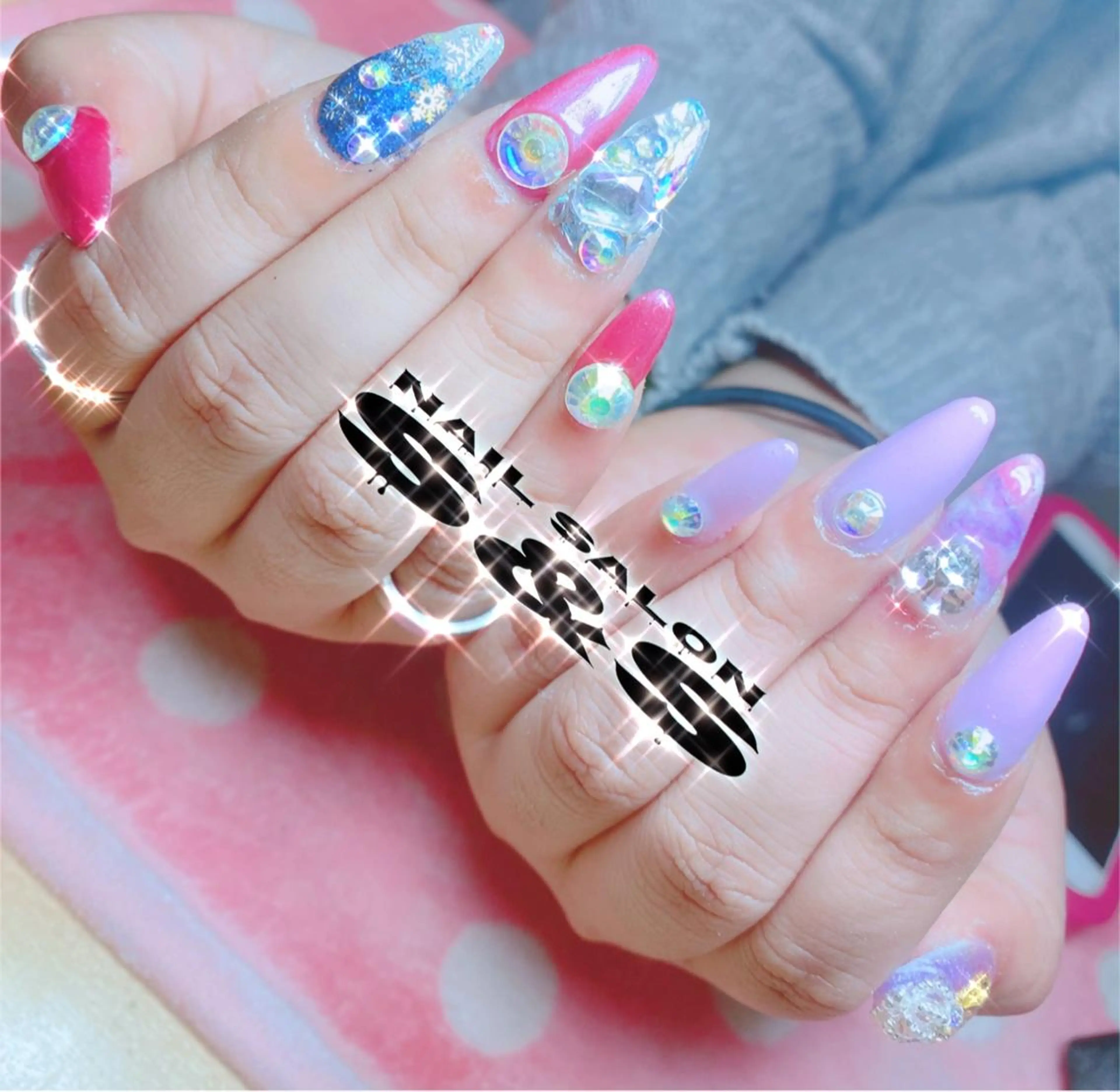 ネイル 長さ出し メンズネイル 持ち込み スカルプネイル S&S 村田小百合のネイルデザイン