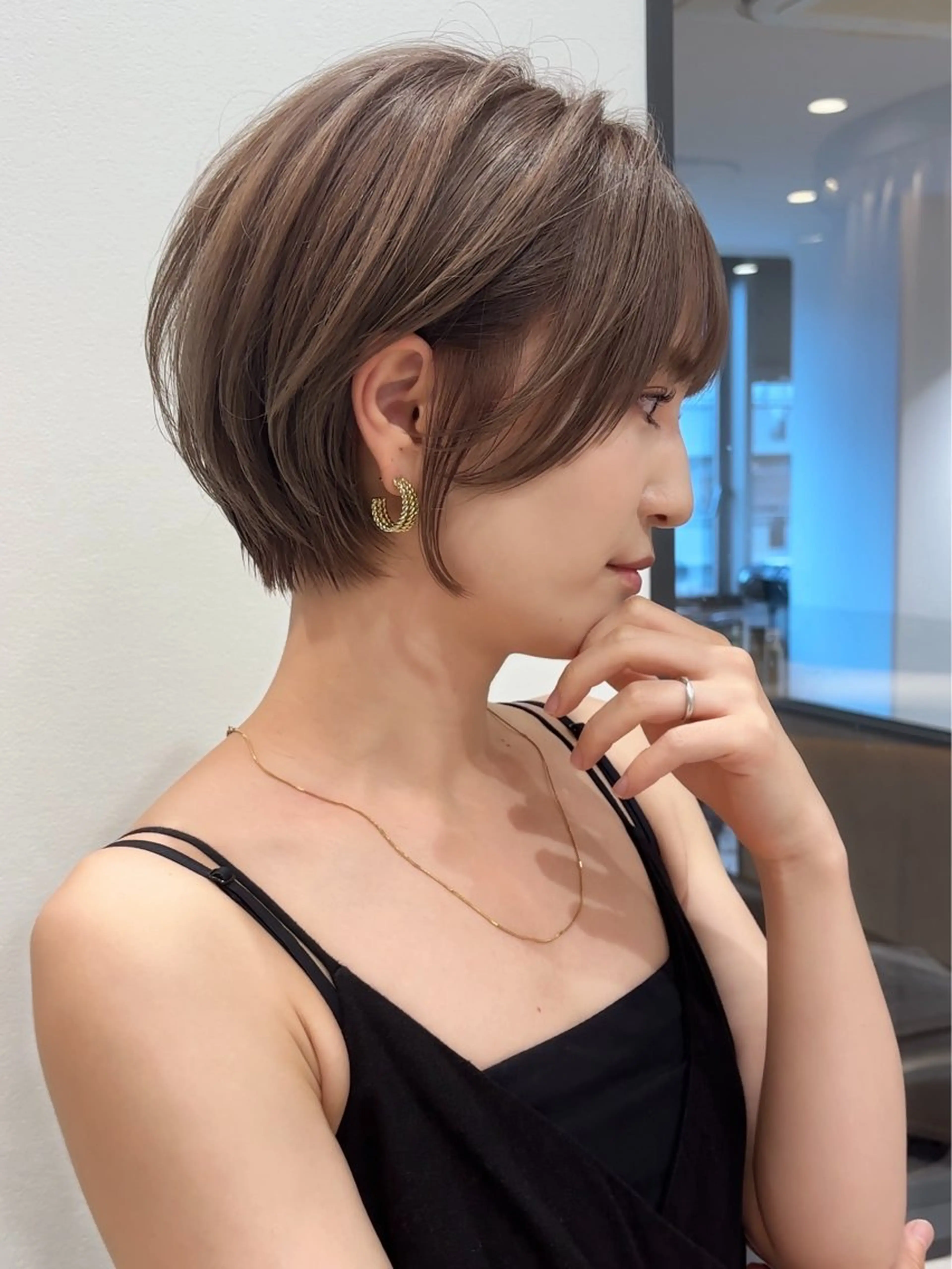 ショート 🎀大川 錬🎀 ブリーチなしWカラーのヘアスタイル
