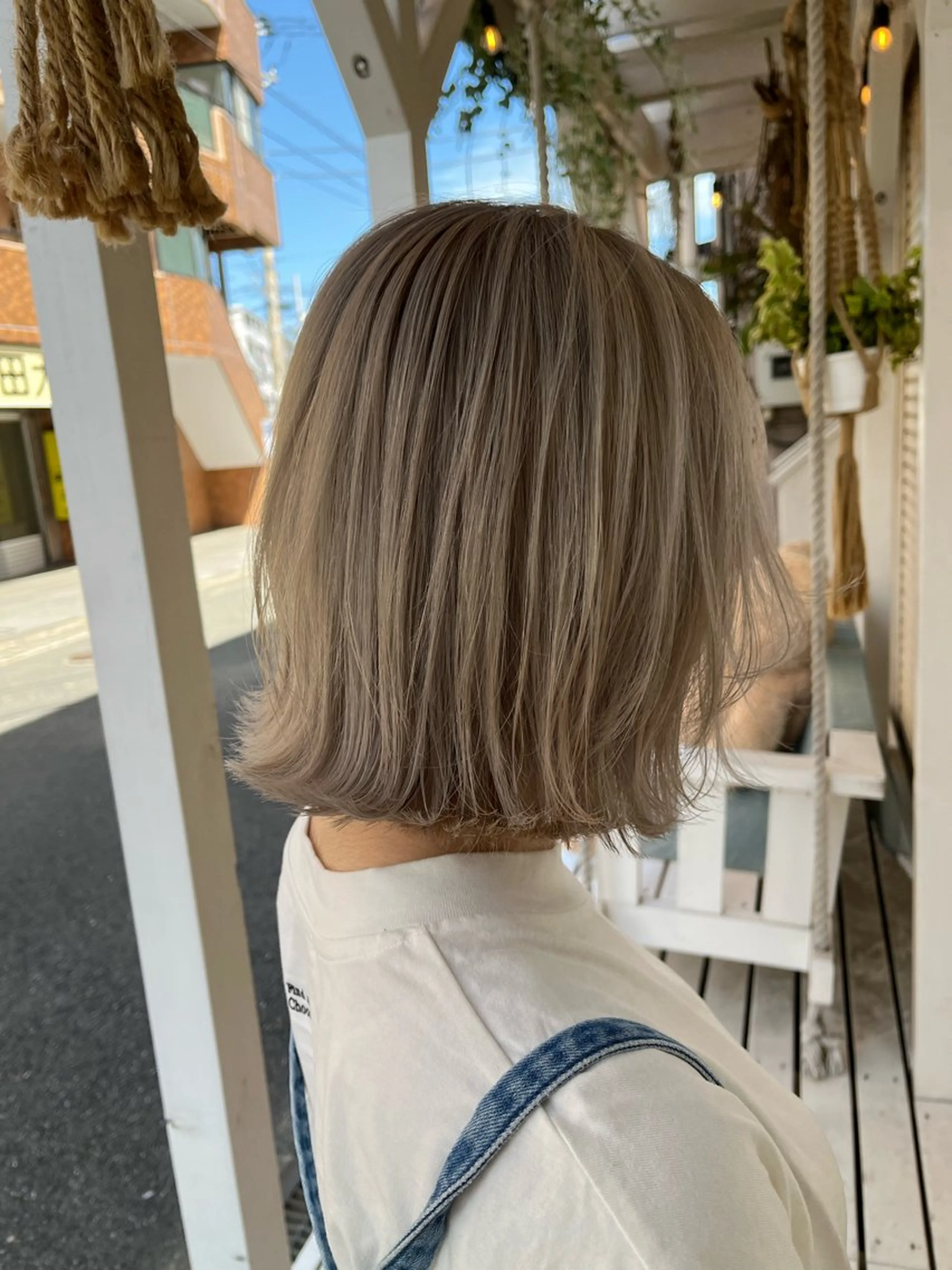 ミディアム カラー ブリーチ ハイトーンカラー ハイトーン カラー/久保田彰のヘアスタイル