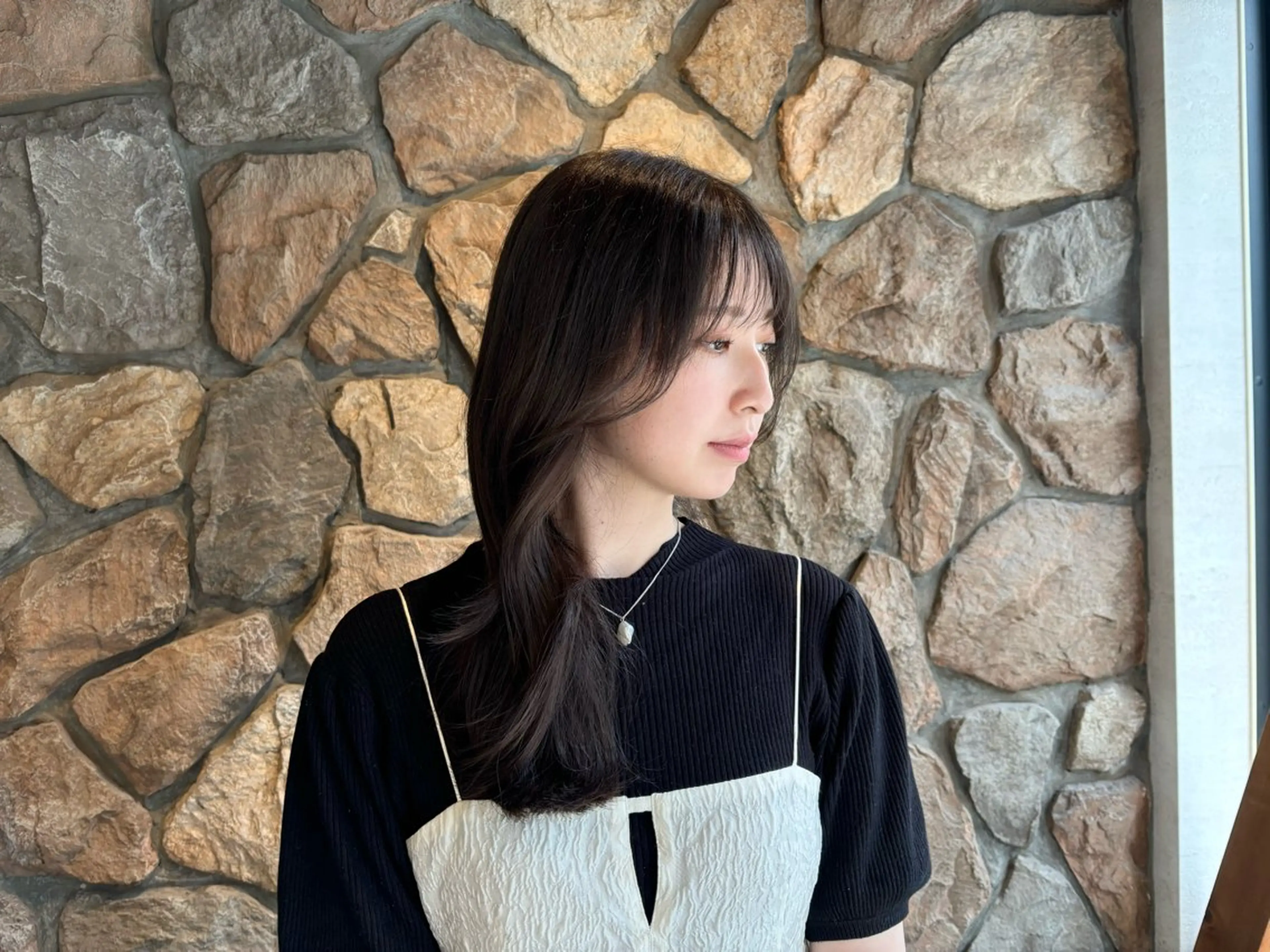 ロング ヘアカラー トリートメント 小玉 唯依のヘアスタイル