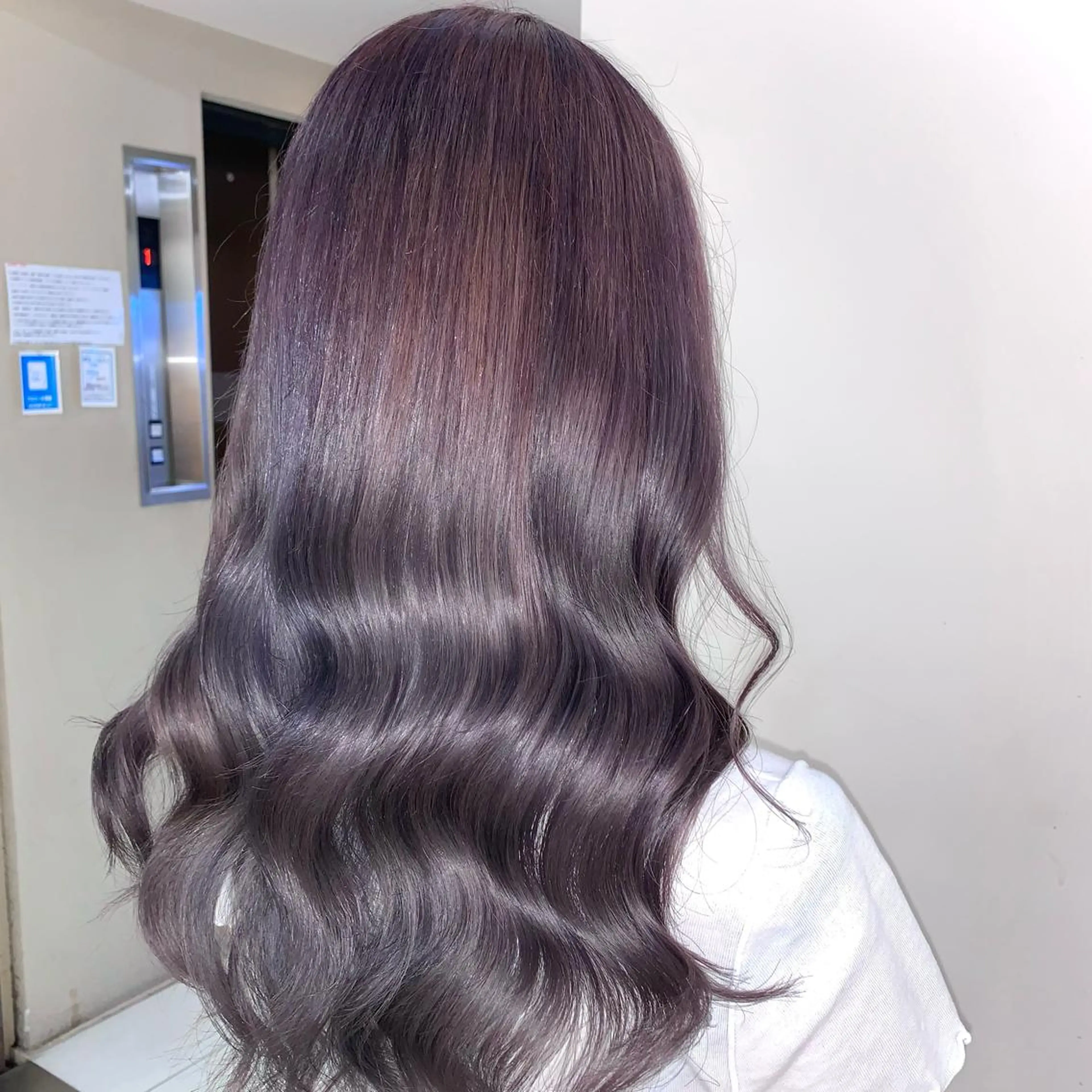 ロング カラー 新宿♥ハッシュカット 暖色カラー♥Unaのヘアスタイル