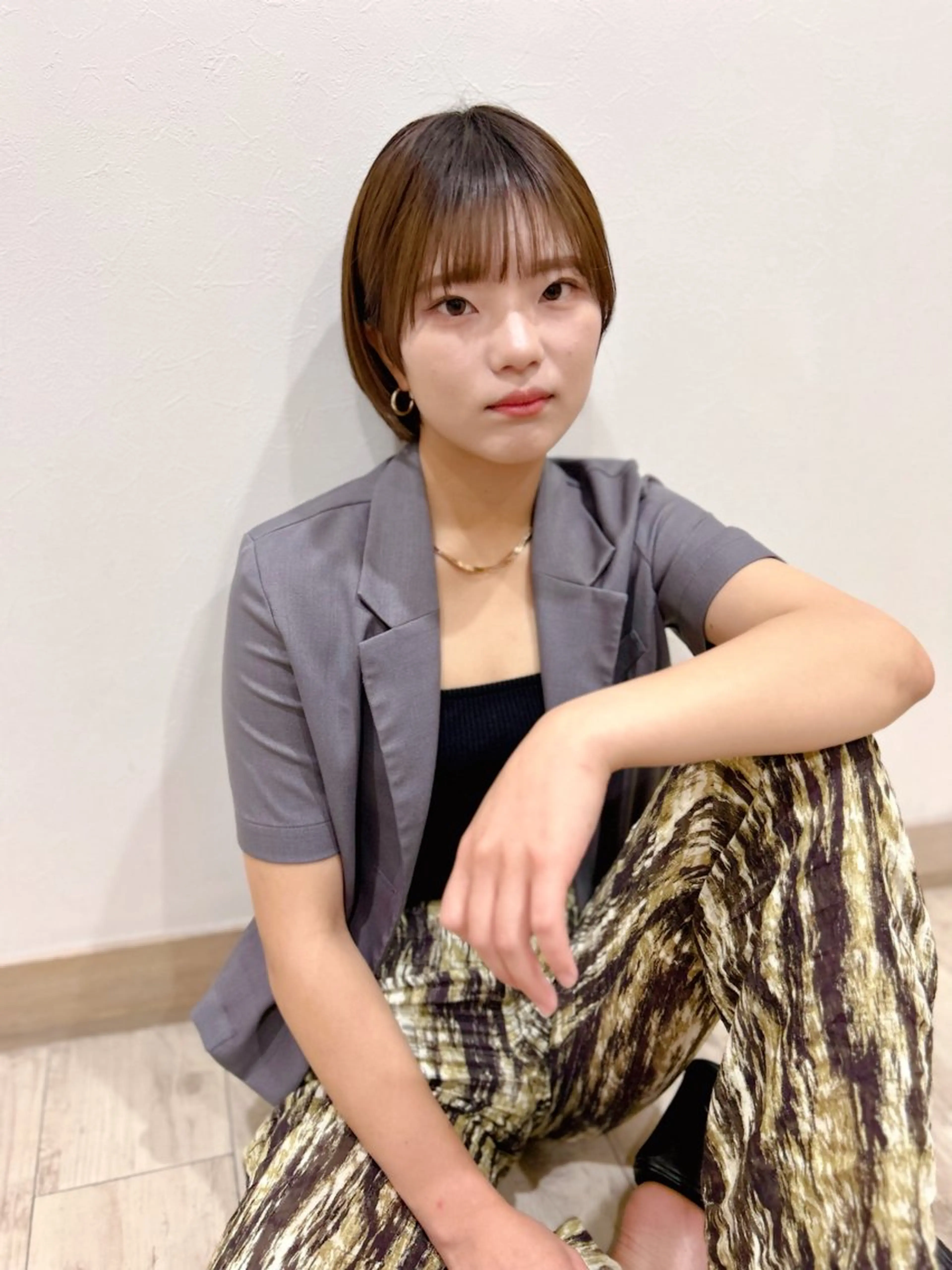 ショート 韓国🇰🇷ボブ✂︎ レイヤー✂︎三吉明人のヘアスタイル