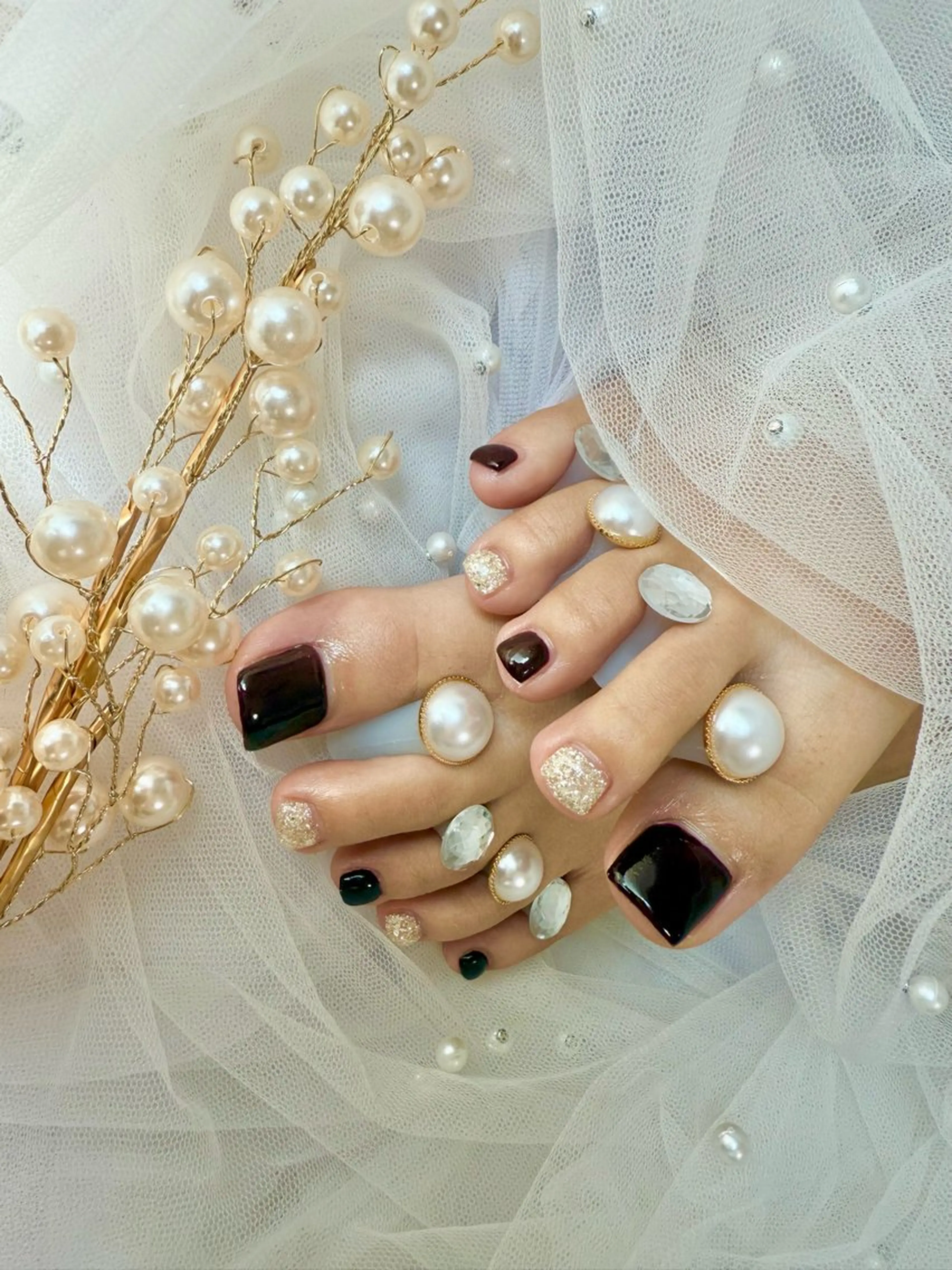ネイル フットネイル ëmma nail_ by chulaのネイルデザイン