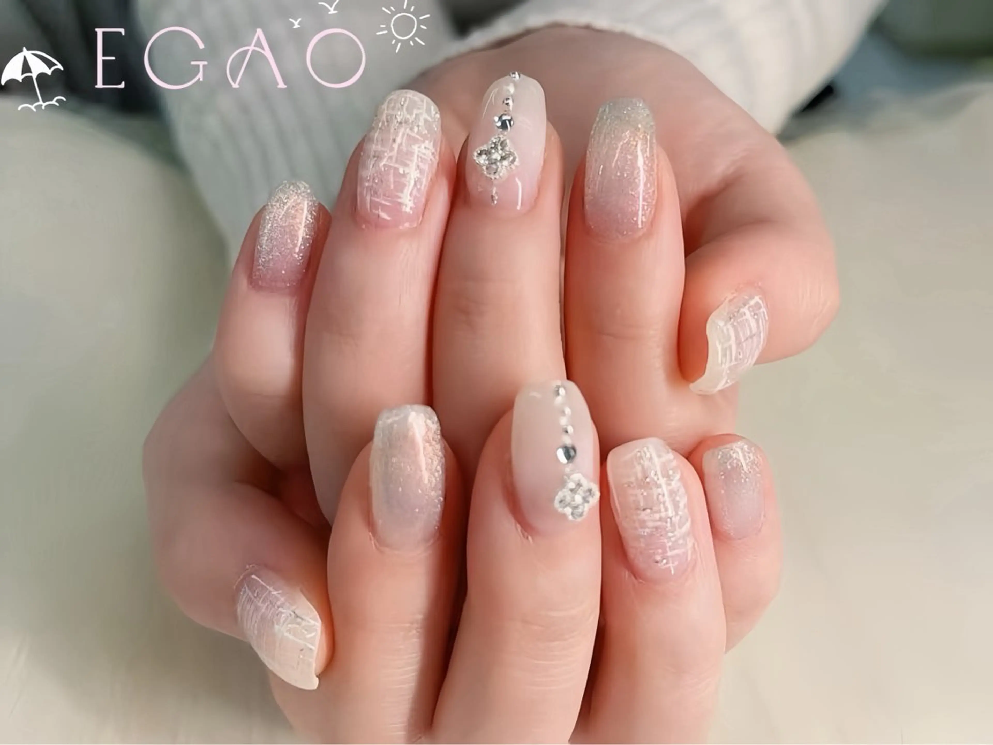 ネイル アートネイル フットネイル フレンチネイル ジェルネイル グラデーション Egao Nail Salonのネイルデザイン