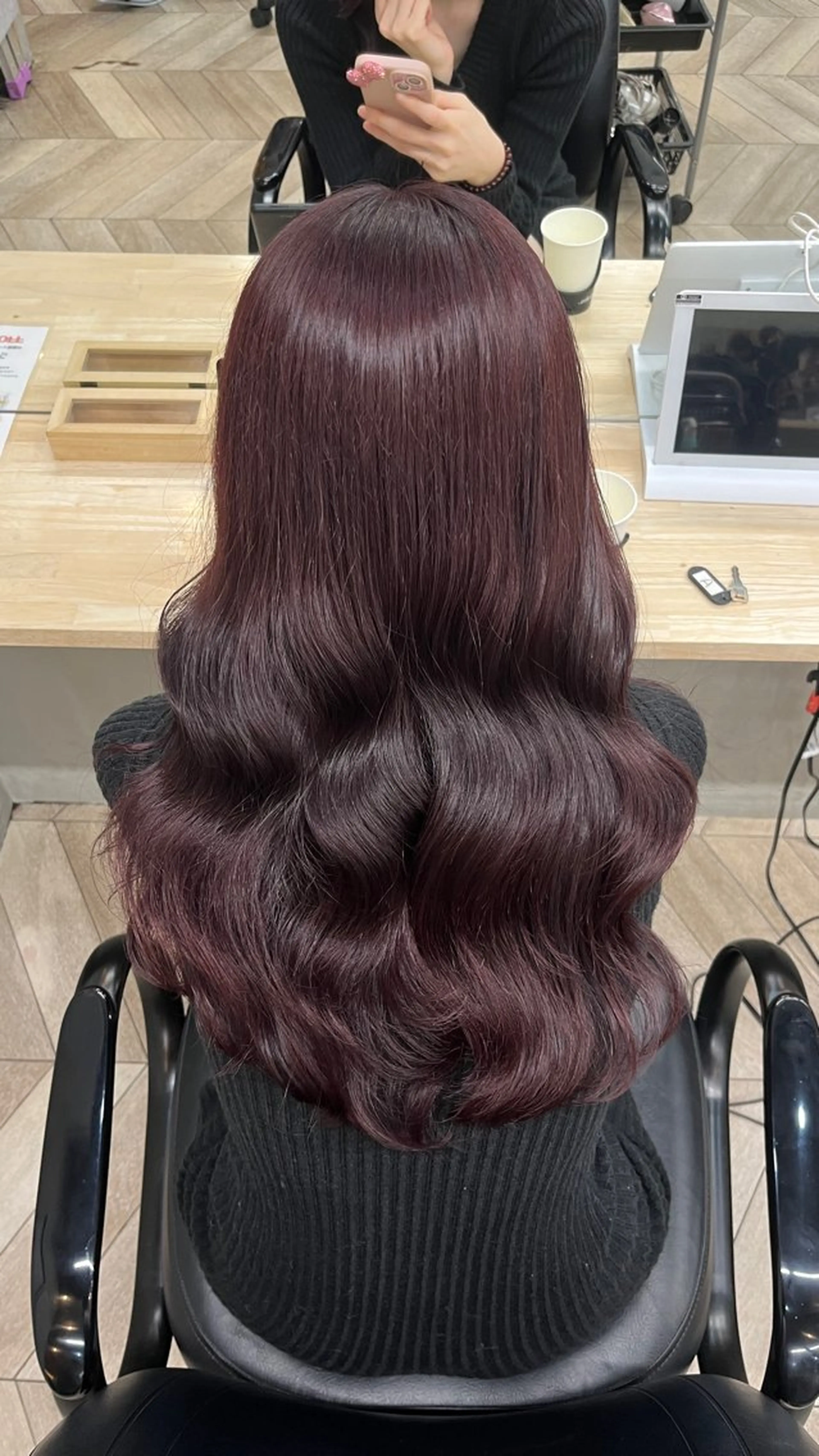 カラー 田中 萌のヘアスタイル