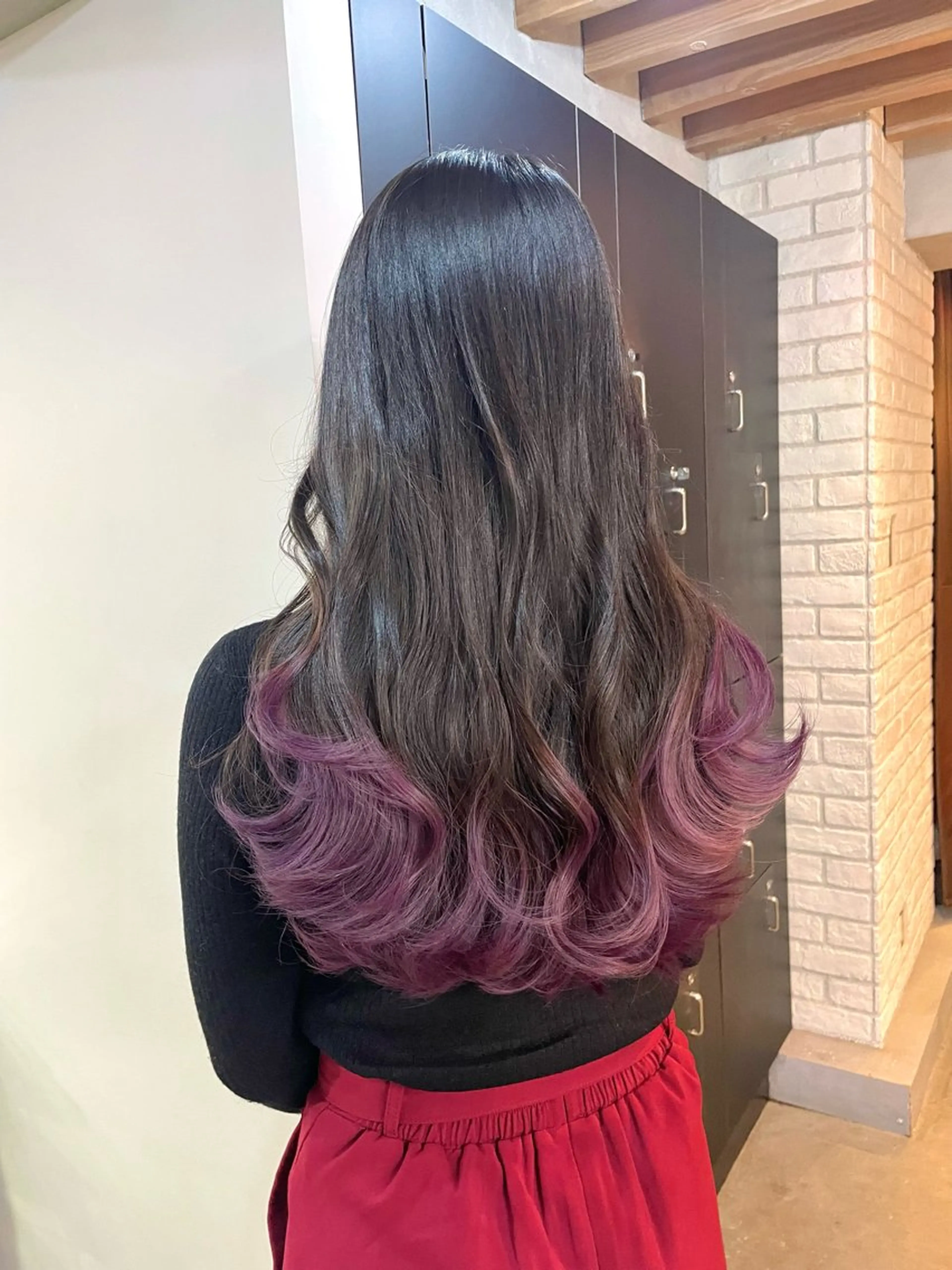 ロング ヘアカラー 横山 奈央のヘアスタイル