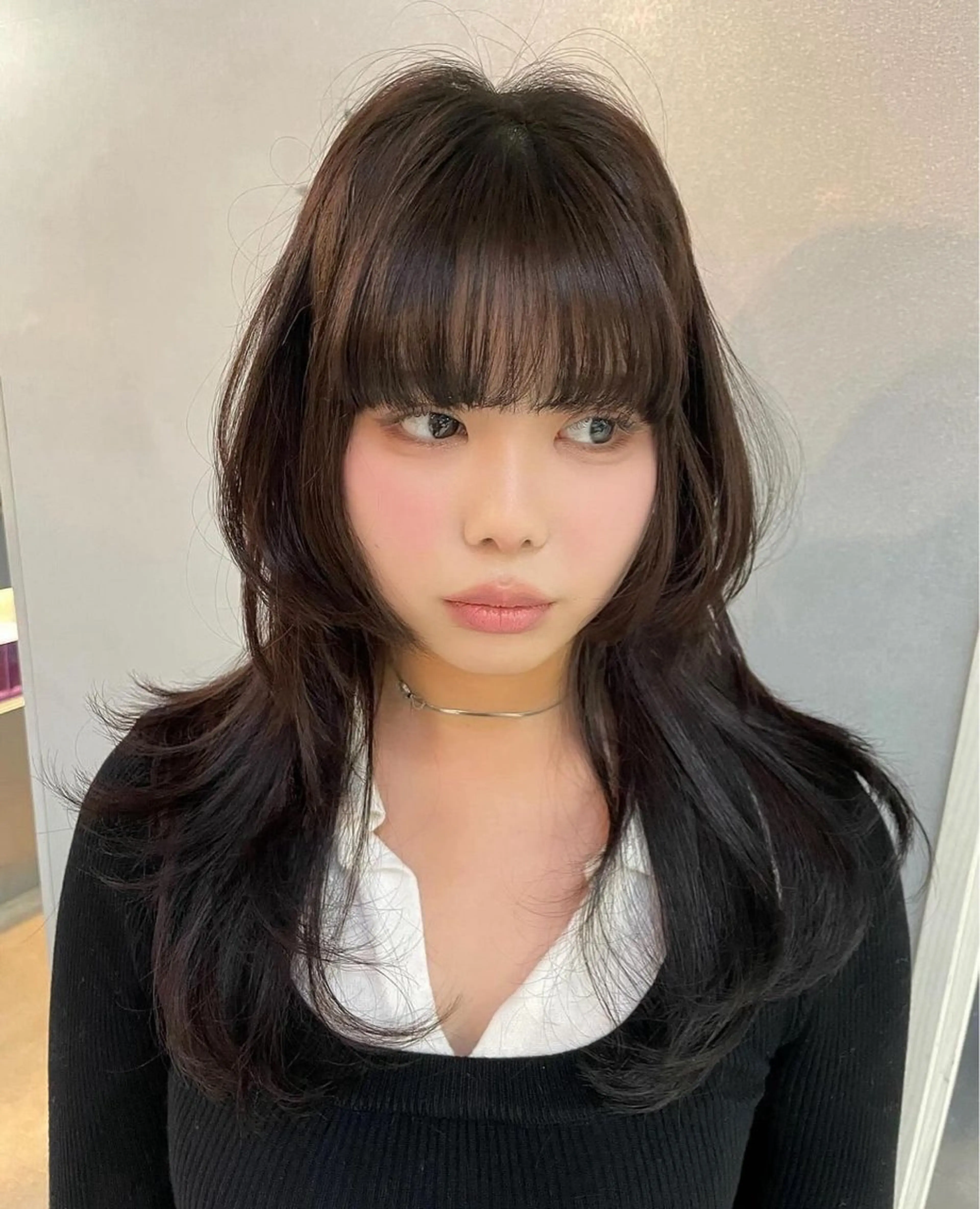 ロング カラー ブラウンカラー 無料カット/ハイ トーンカラー/きらのヘアスタイル