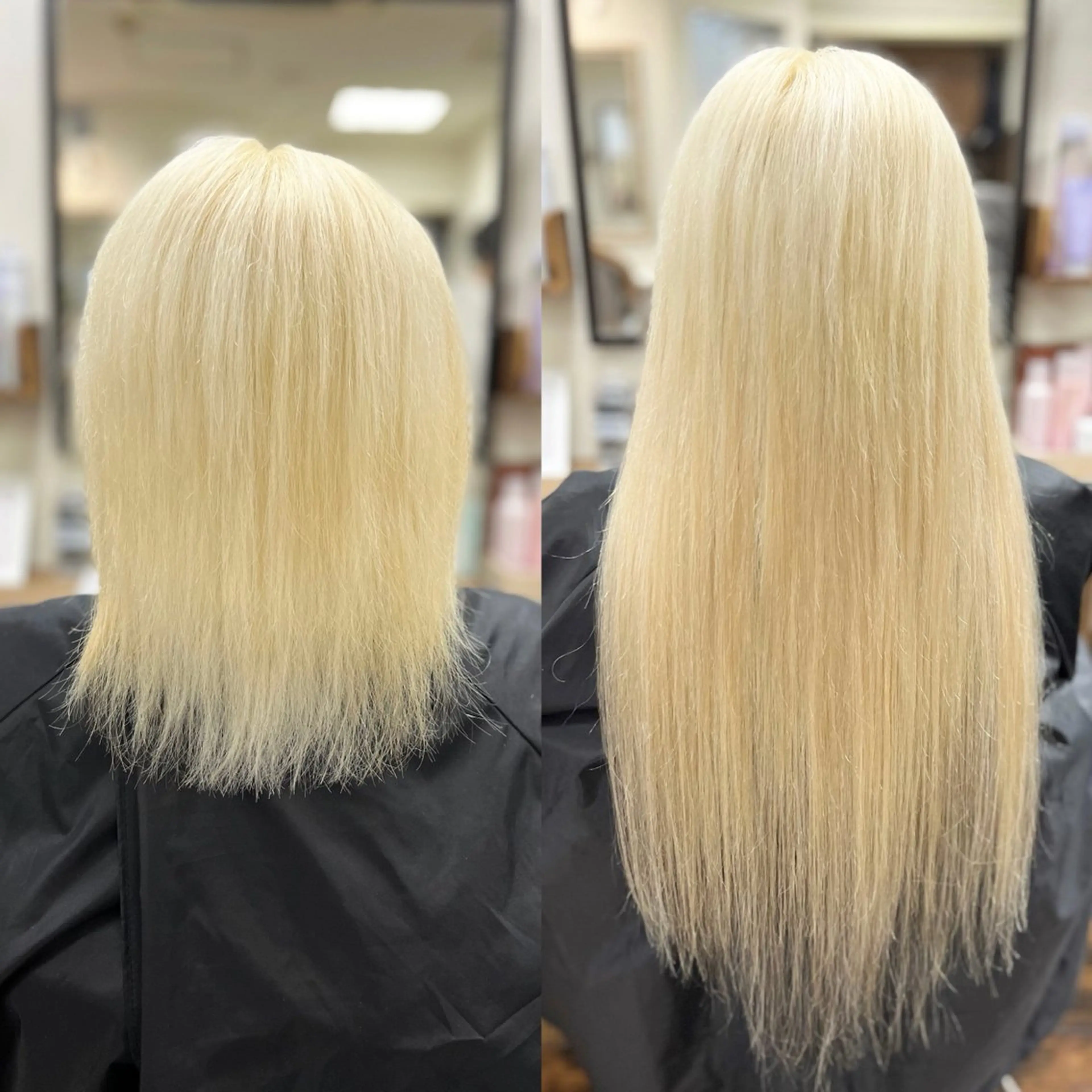 【憧れのハイトーンロング🫧】ブリーチで伸びない方もプルエクステでロングに！の写真