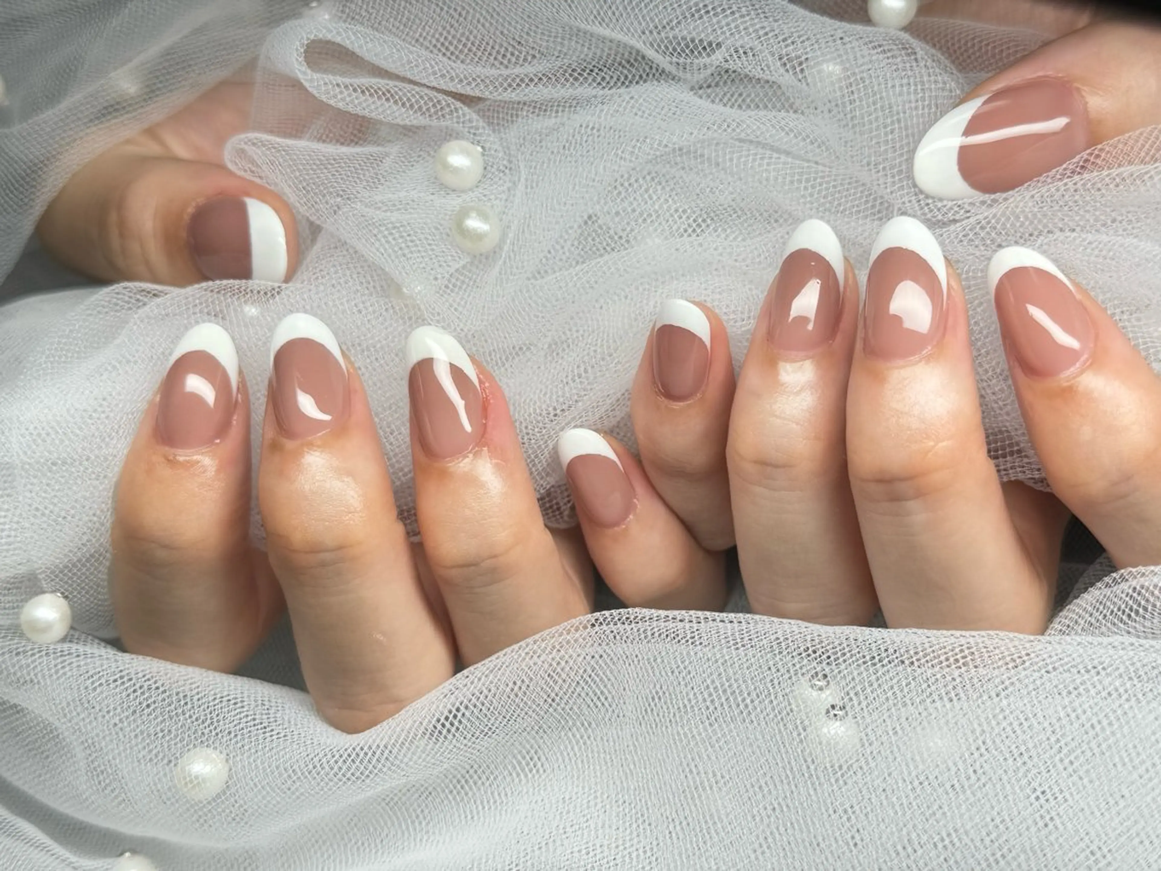ネイル フレンチネイル ワンカラーネイル MILImili nailのネイルデザイン