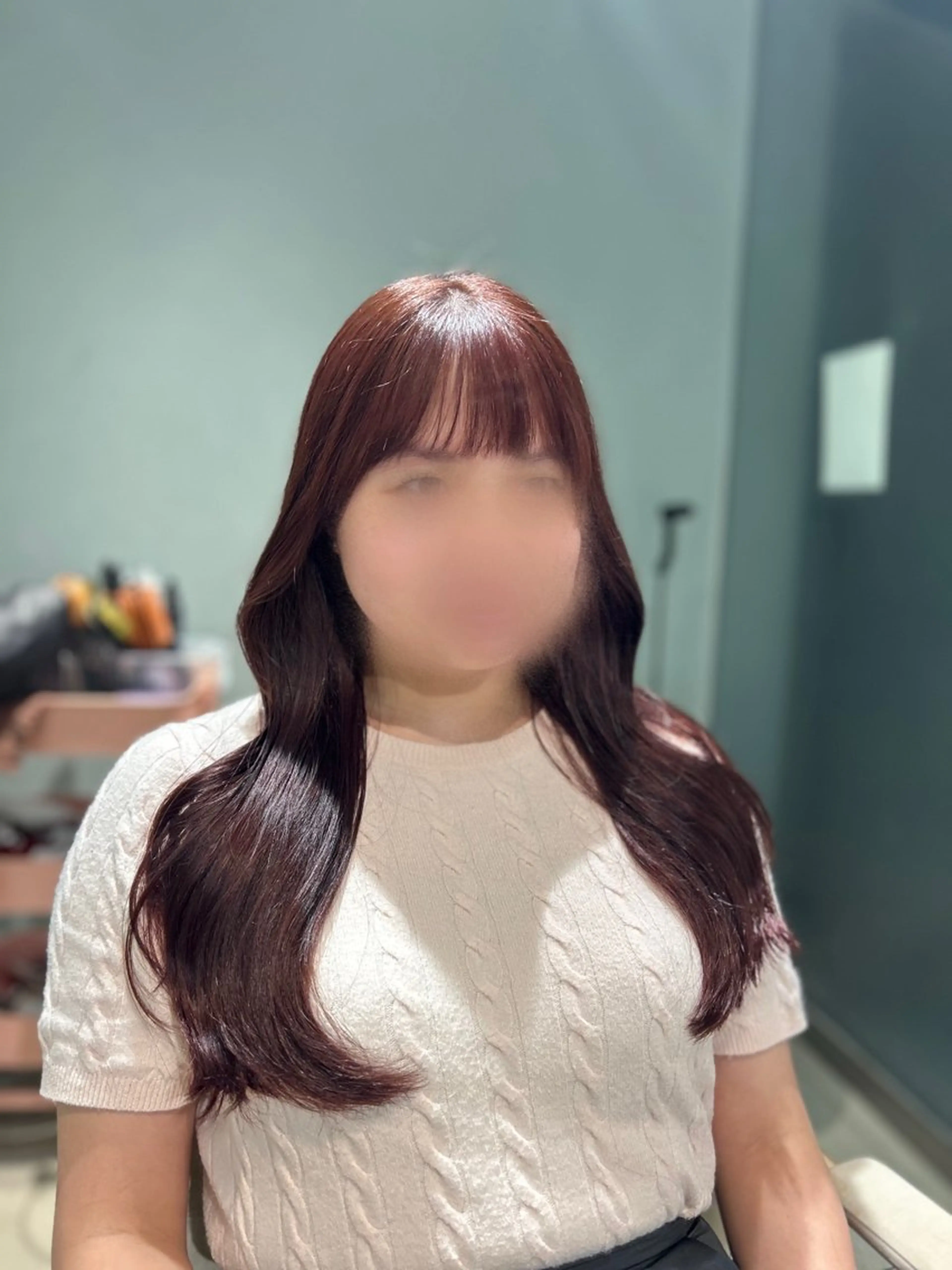 セミロング 髪質改善 ヘアカラー トリートメント ナカオ/美髪縮毛矯正 /レイヤー/メンズのヘアスタイル