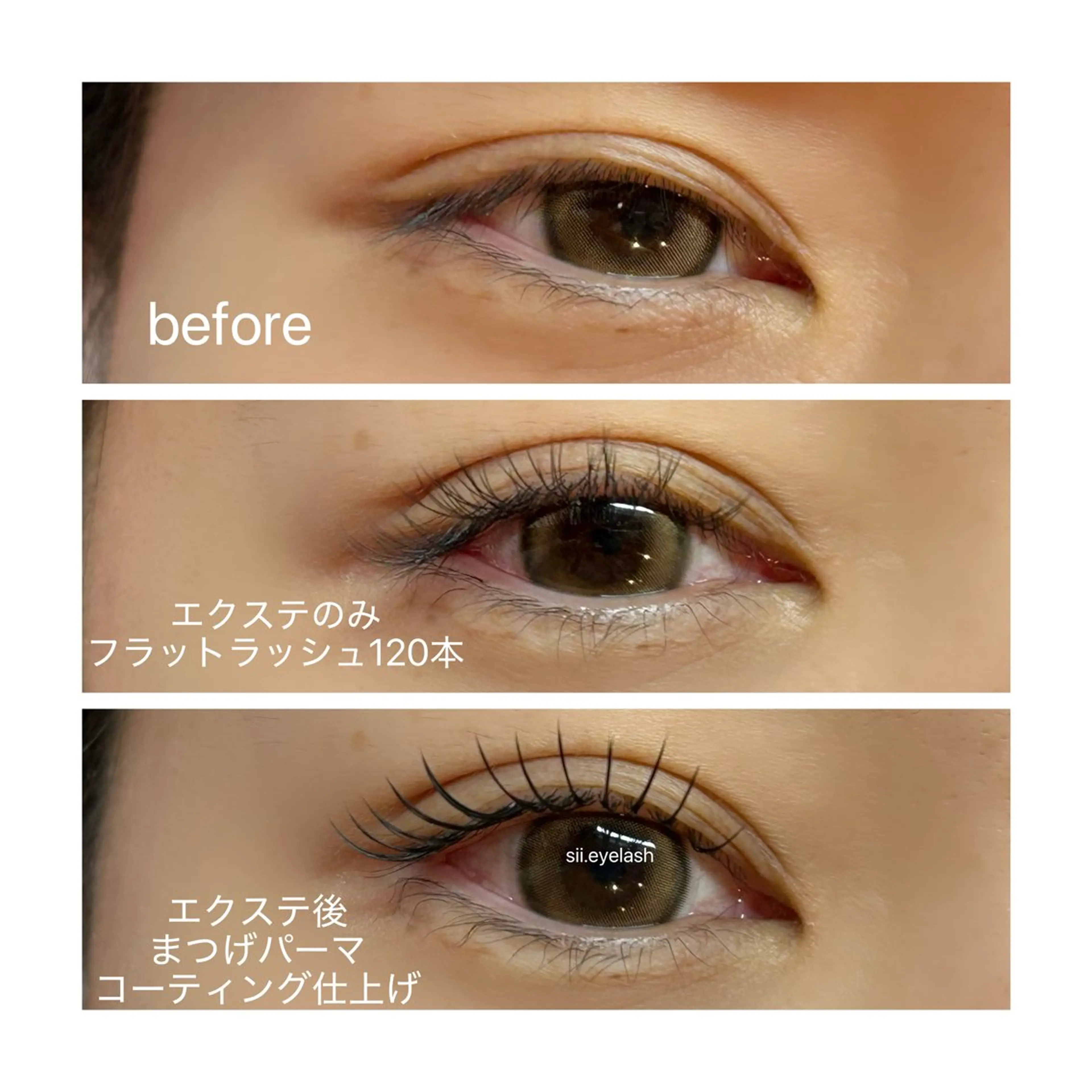 マツエク・マツパ まつげパーマ sii. eyelash/eyebrow所属・sii. くろだのマツエク・マツパデザイン