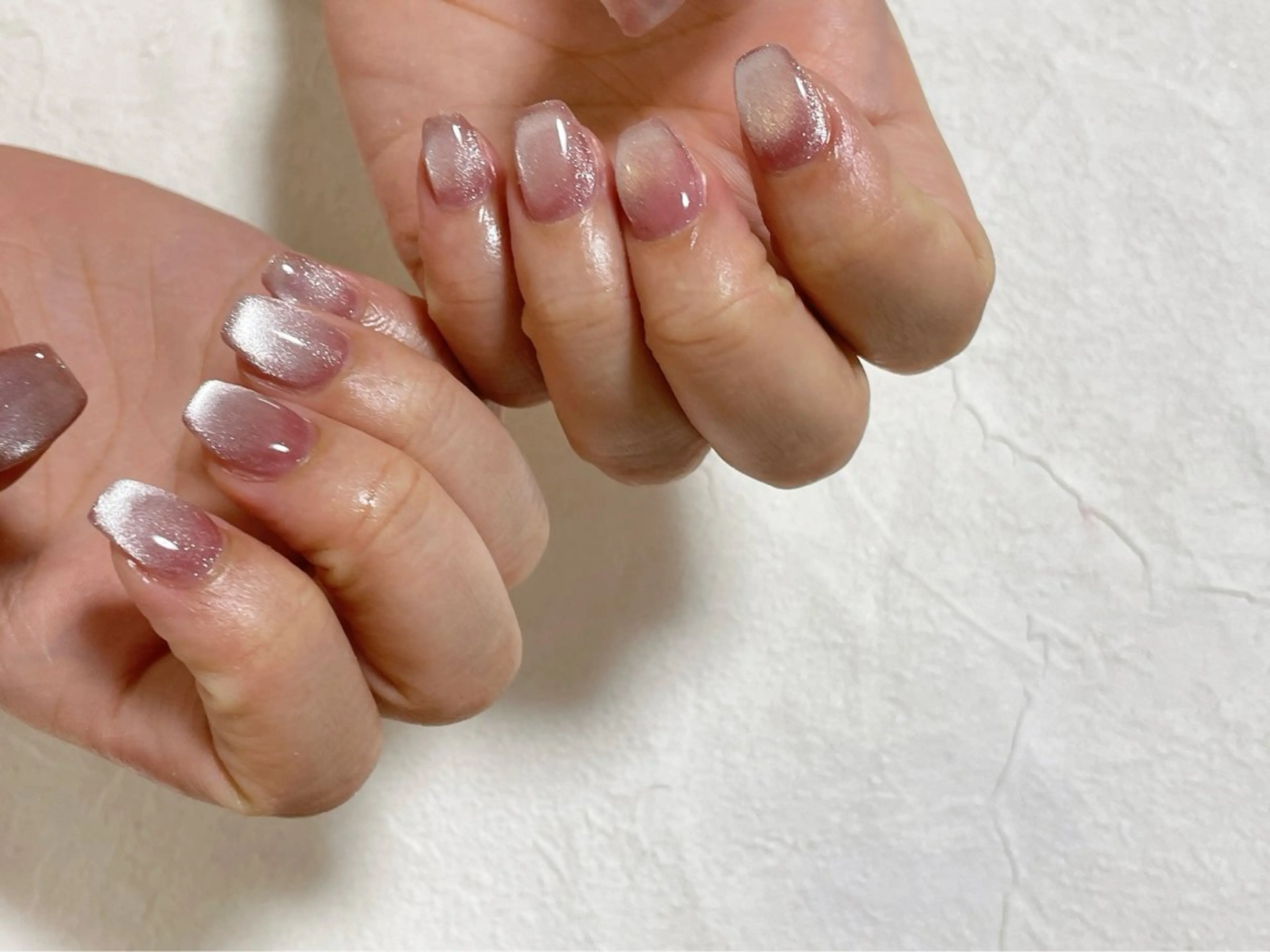 ネイル オーロラネイル フットネイル フレンチネイル ジェルネイル キラキラネイル kikinail 溝の口のネイルデザイン