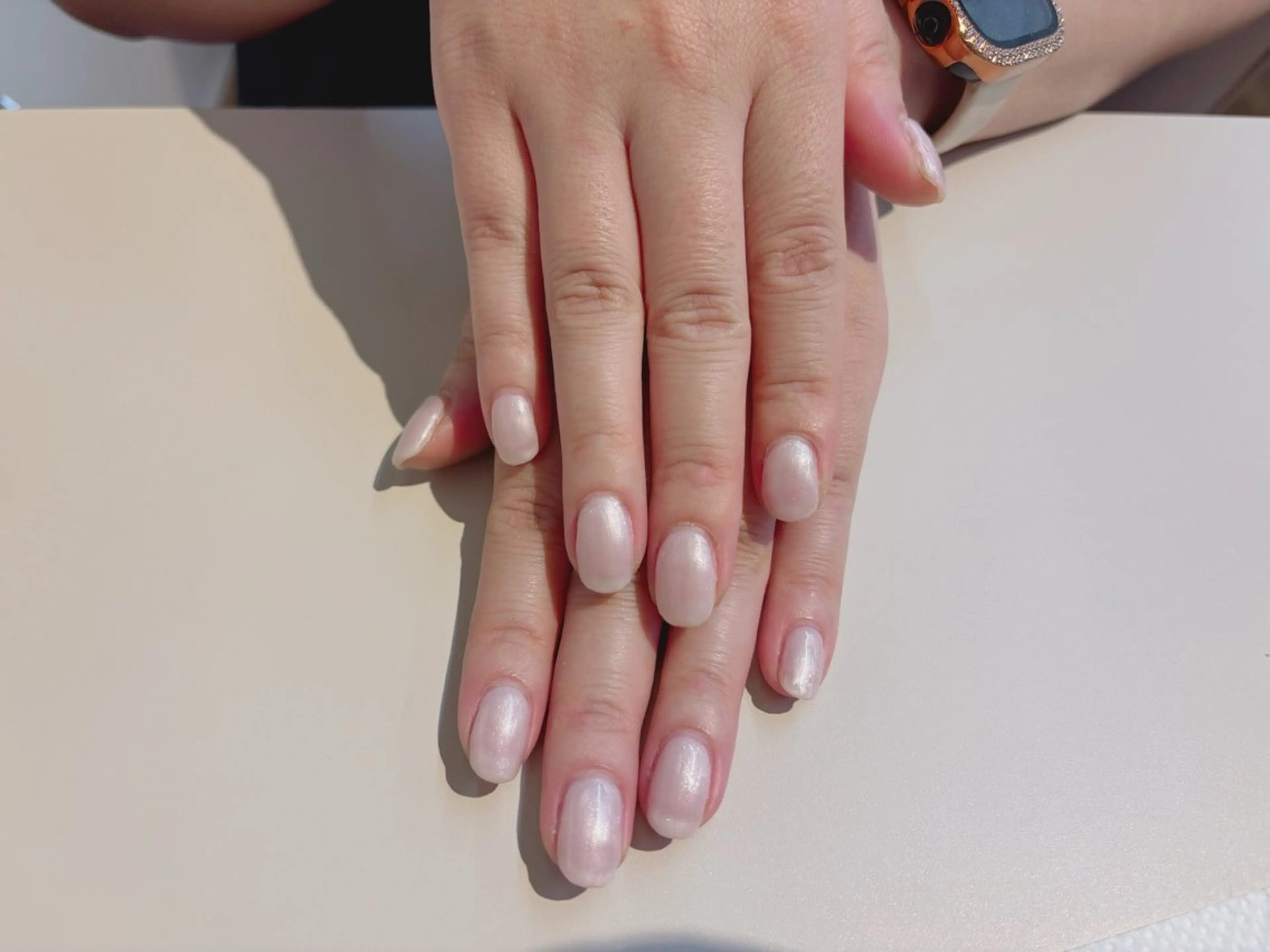 ネイル ピンク ホワイト saki nail9のネイルデザイン