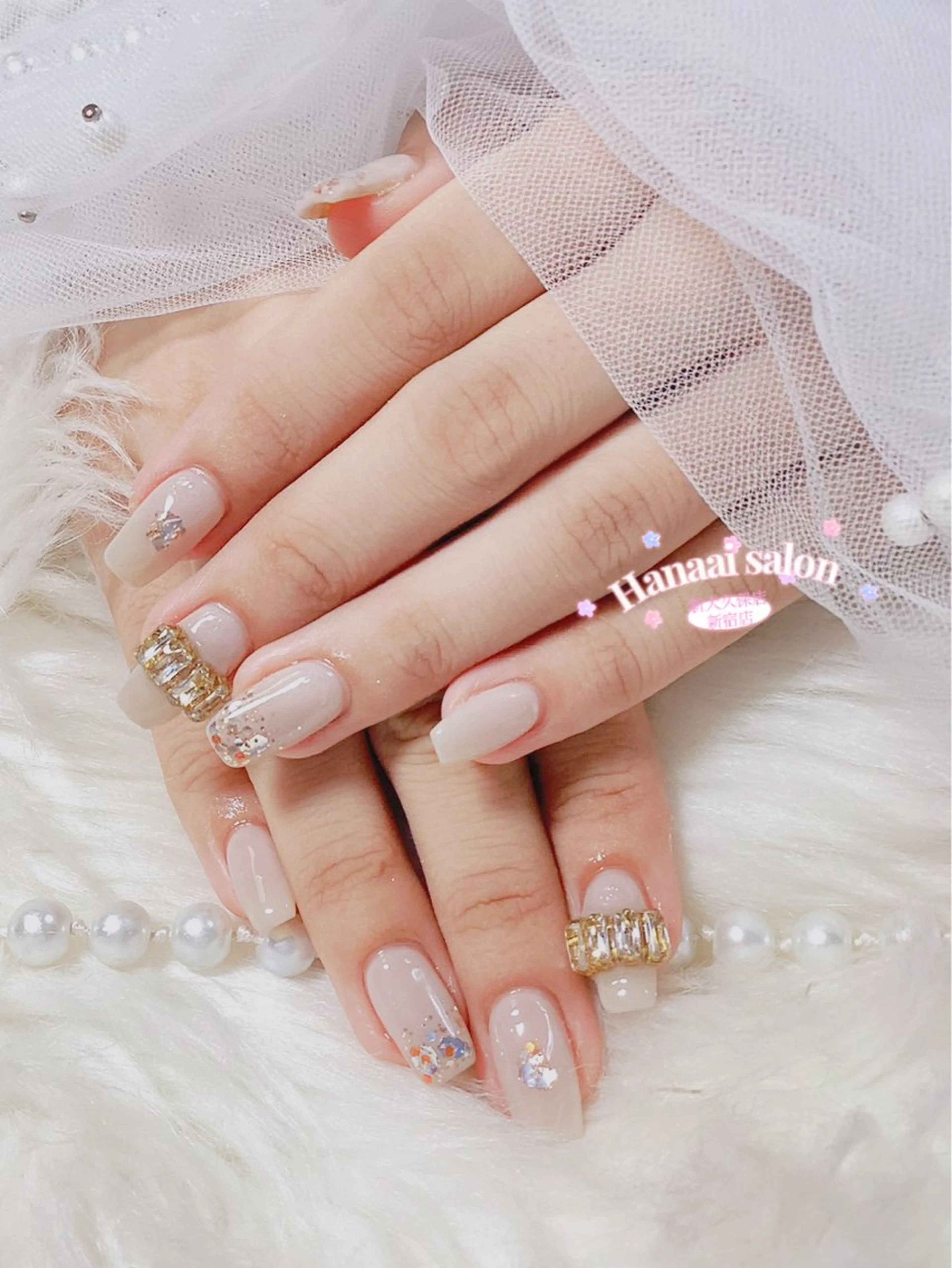 ショート ハンドネイル Hanaai Salon新宿店のネイルデザイン