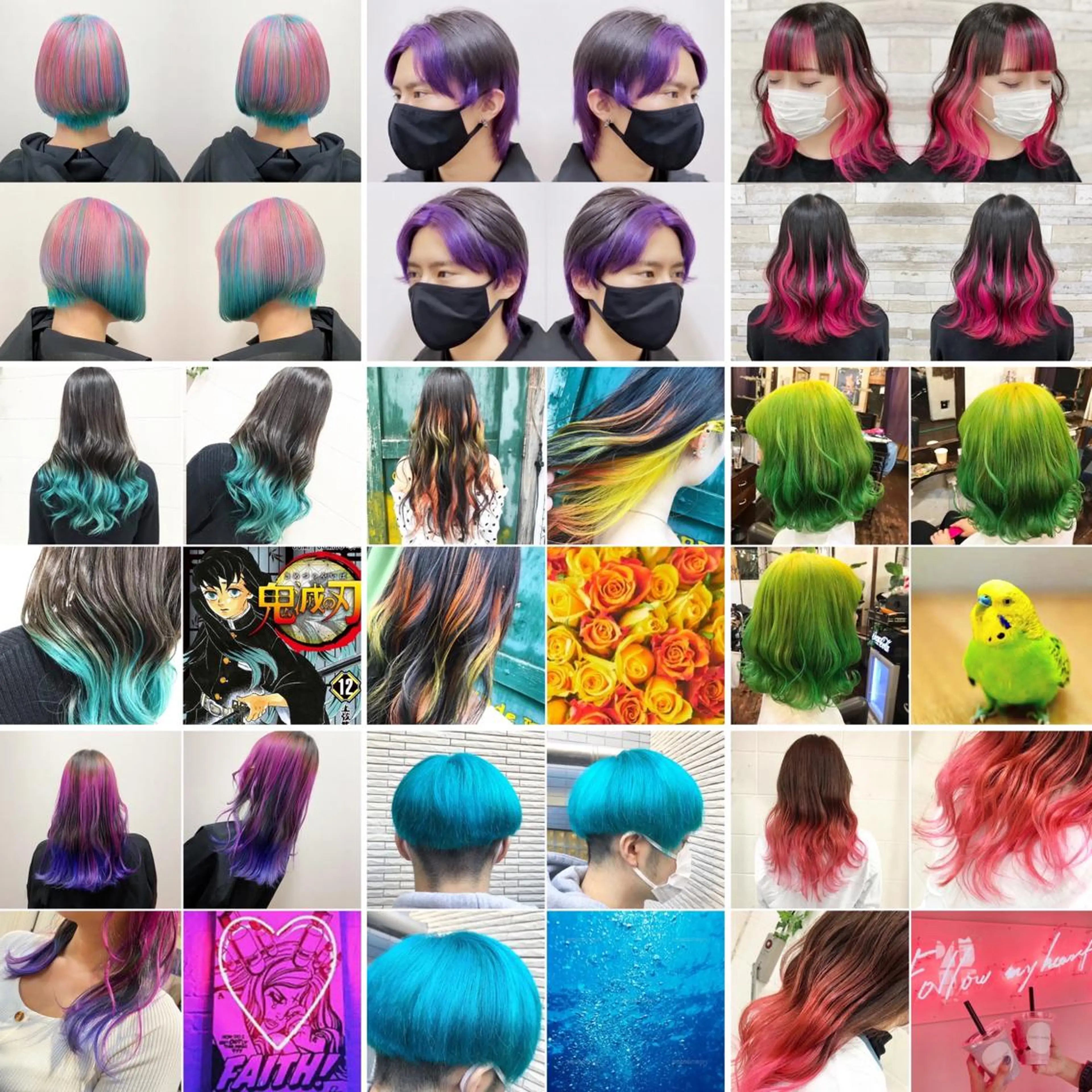 ミディアム カラー メンズ ヘアカラー トリートメント "PEPPU "所属・🌈推し色派手髪 ハイトーンShinのヘアスタイル