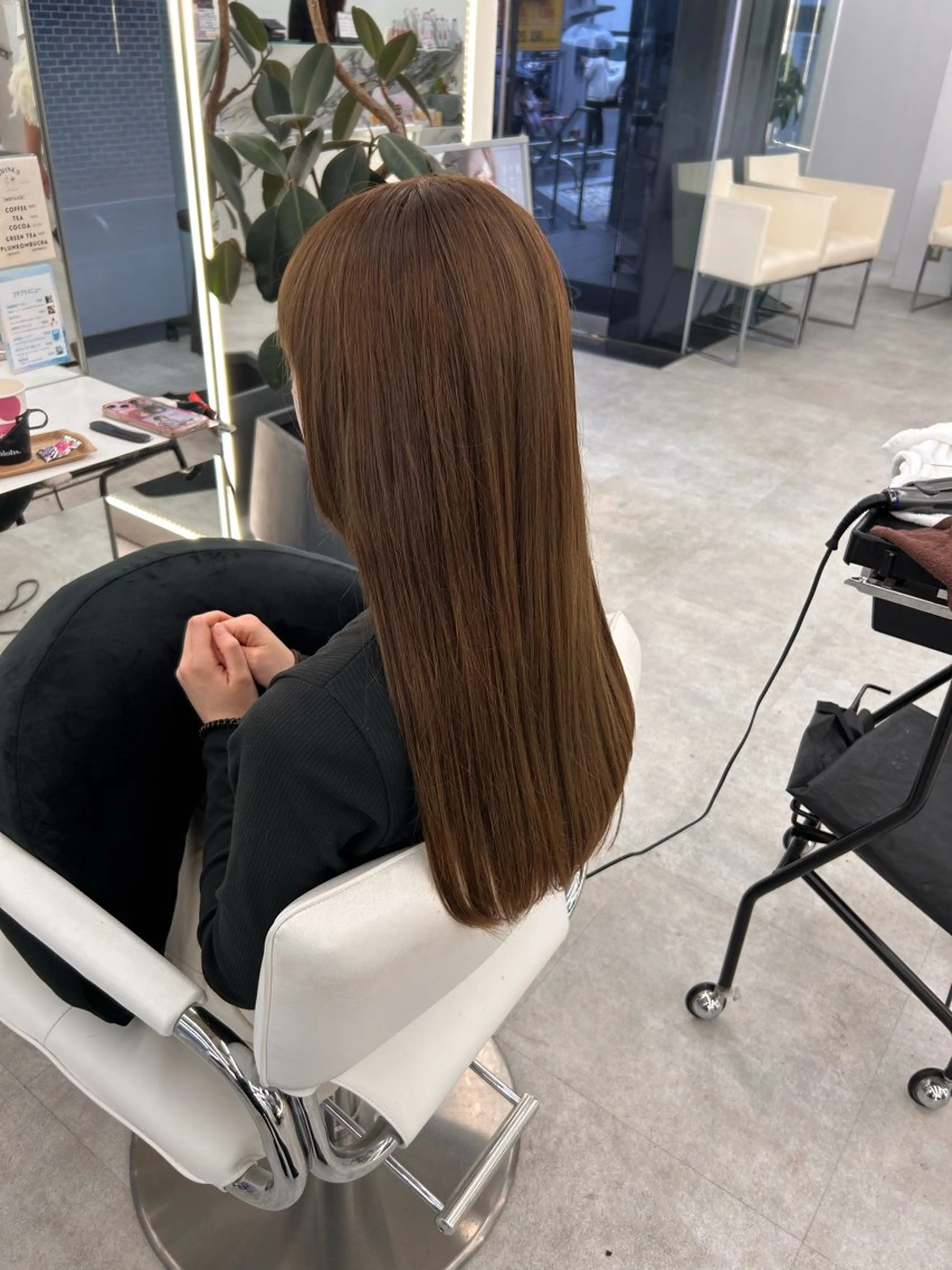 ロング カラー ヘアカラー トリートメント はるか/ブリーチカラ ー/ヘアアレンジ🤍のヘアスタイル