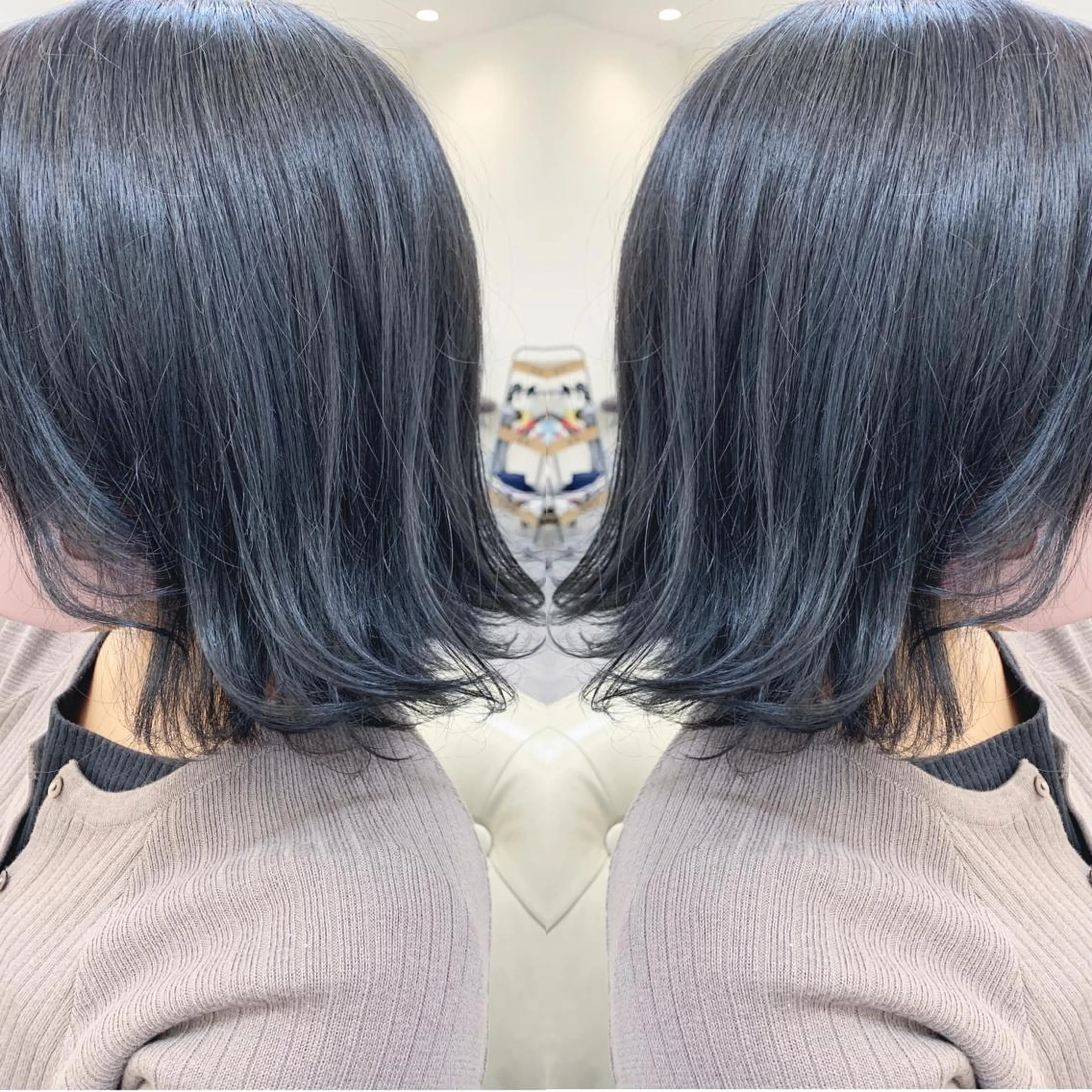 ミディアム ボブ 外ハネヘア カット ヘアカラー H所属・H (エイチ) 烏丸御池店のヘアスタイル