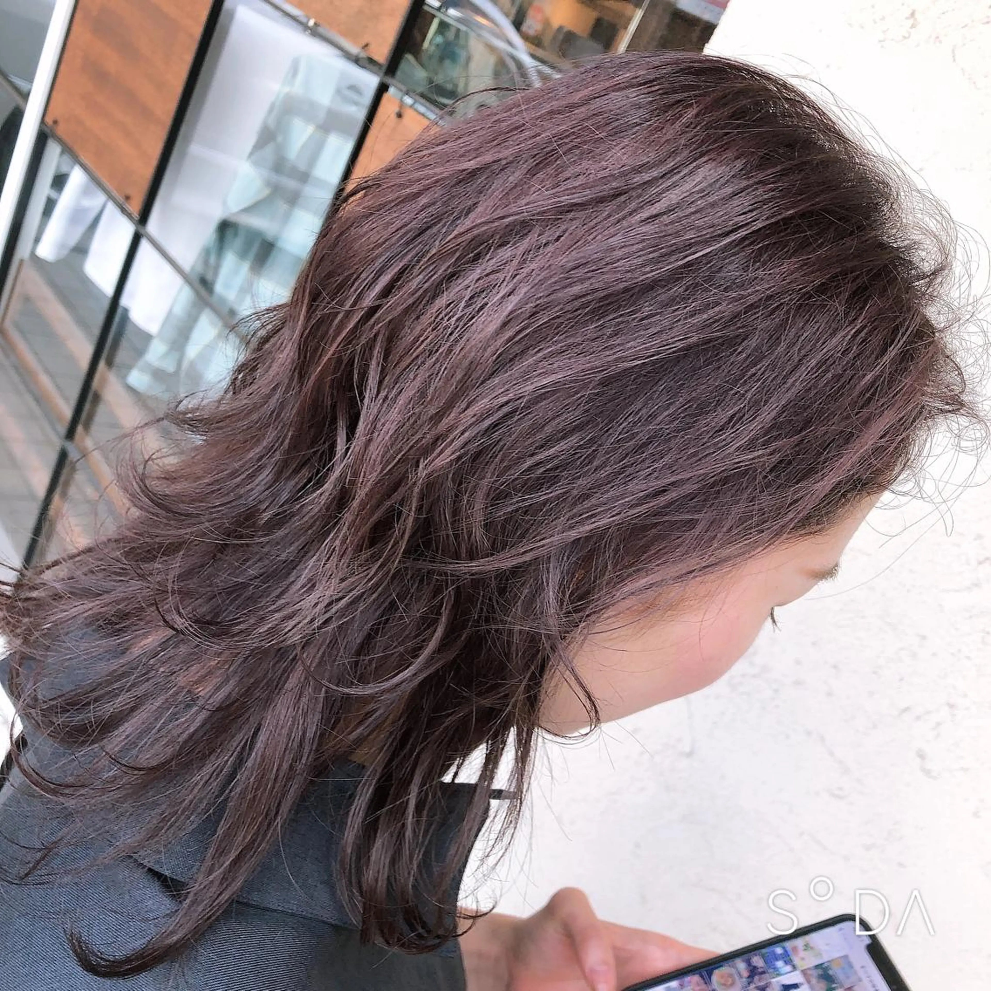 ミディアム 艶カラー💎 髪質改善🎈アトワのヘアスタイル