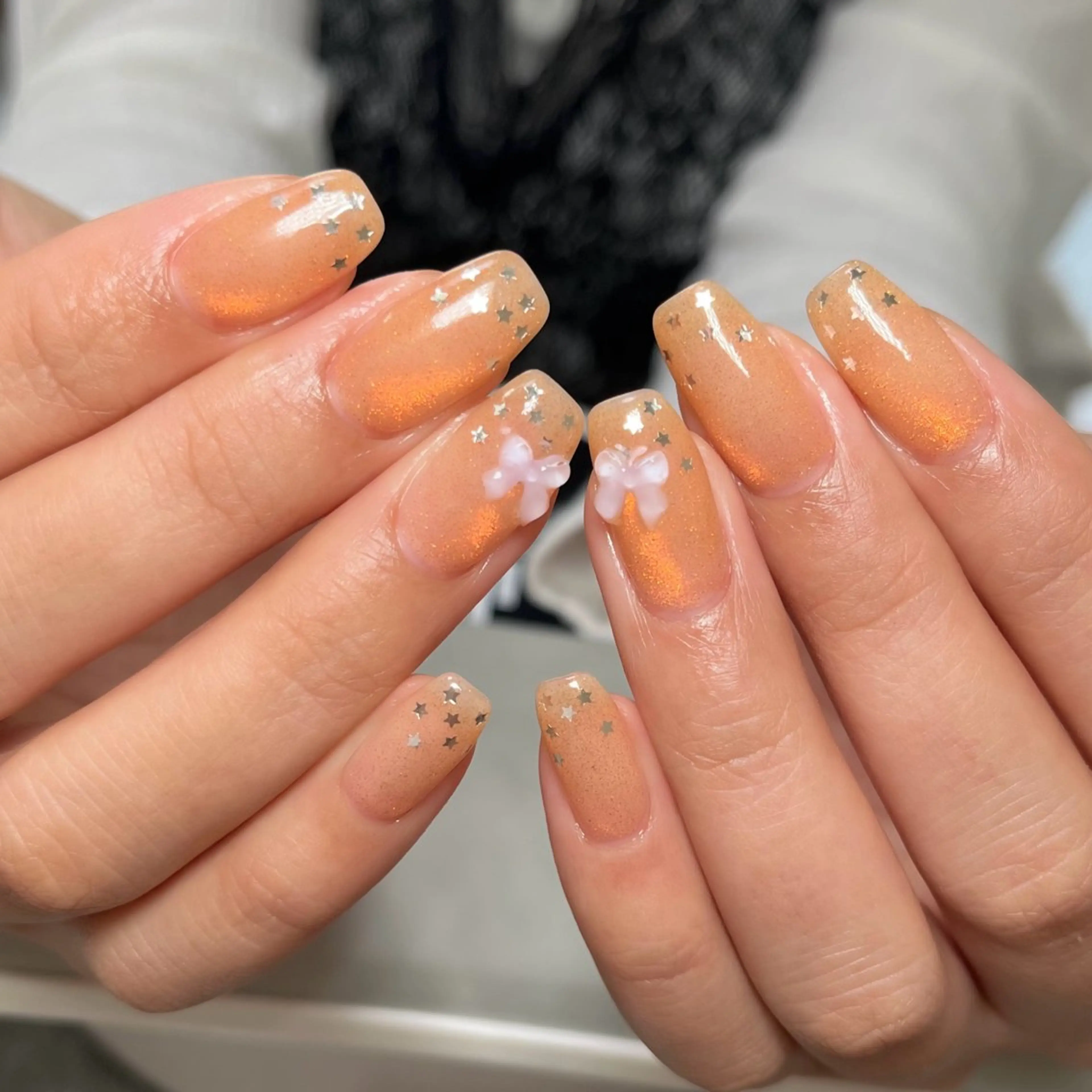 ネイル マグネットネイル リボン ハンドネイル janma.nail ✳︎akiのネイルデザイン