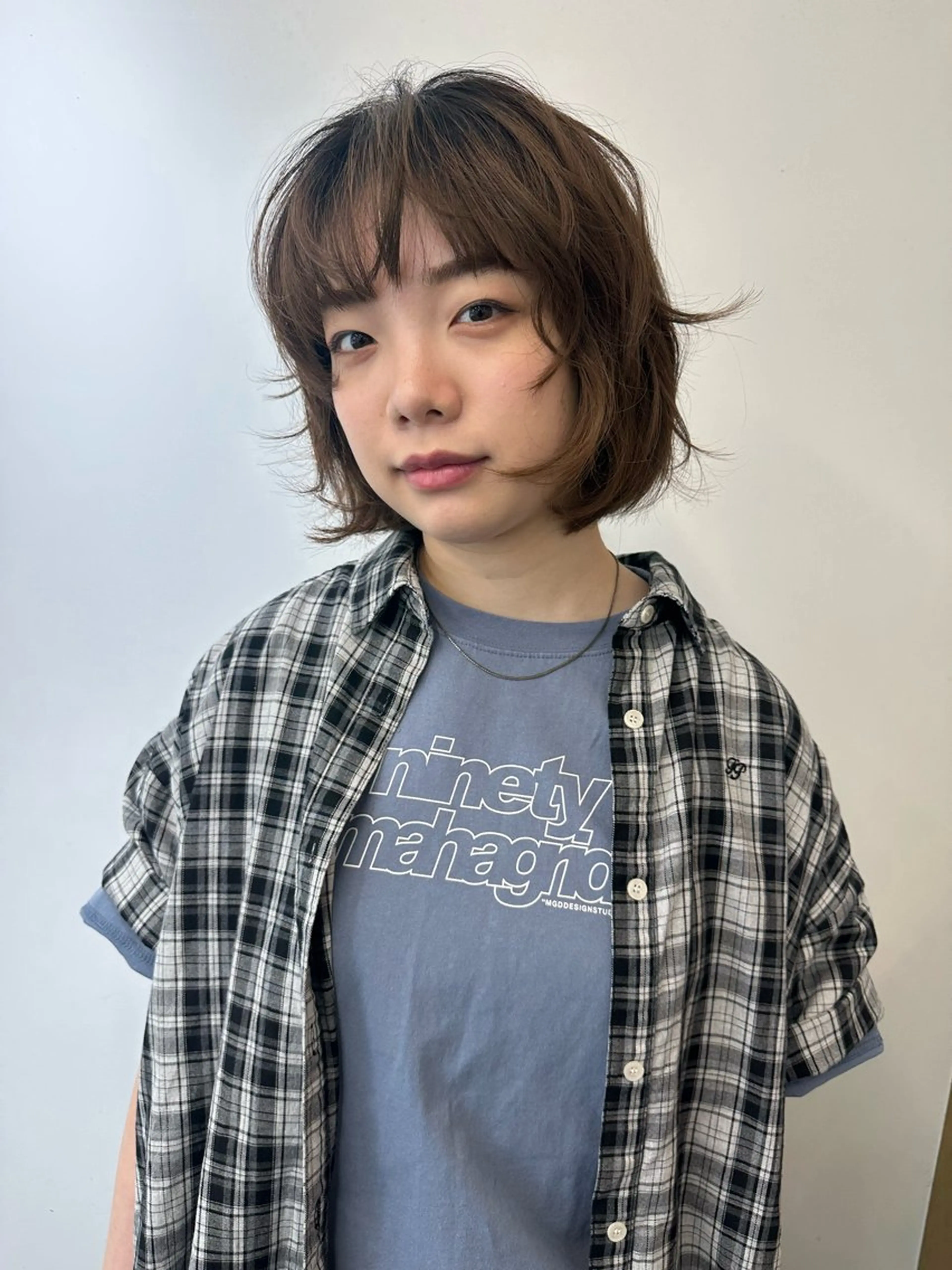 ミディアム カット パーマ lelu所属・lelu / 佐々木のヘアスタイル