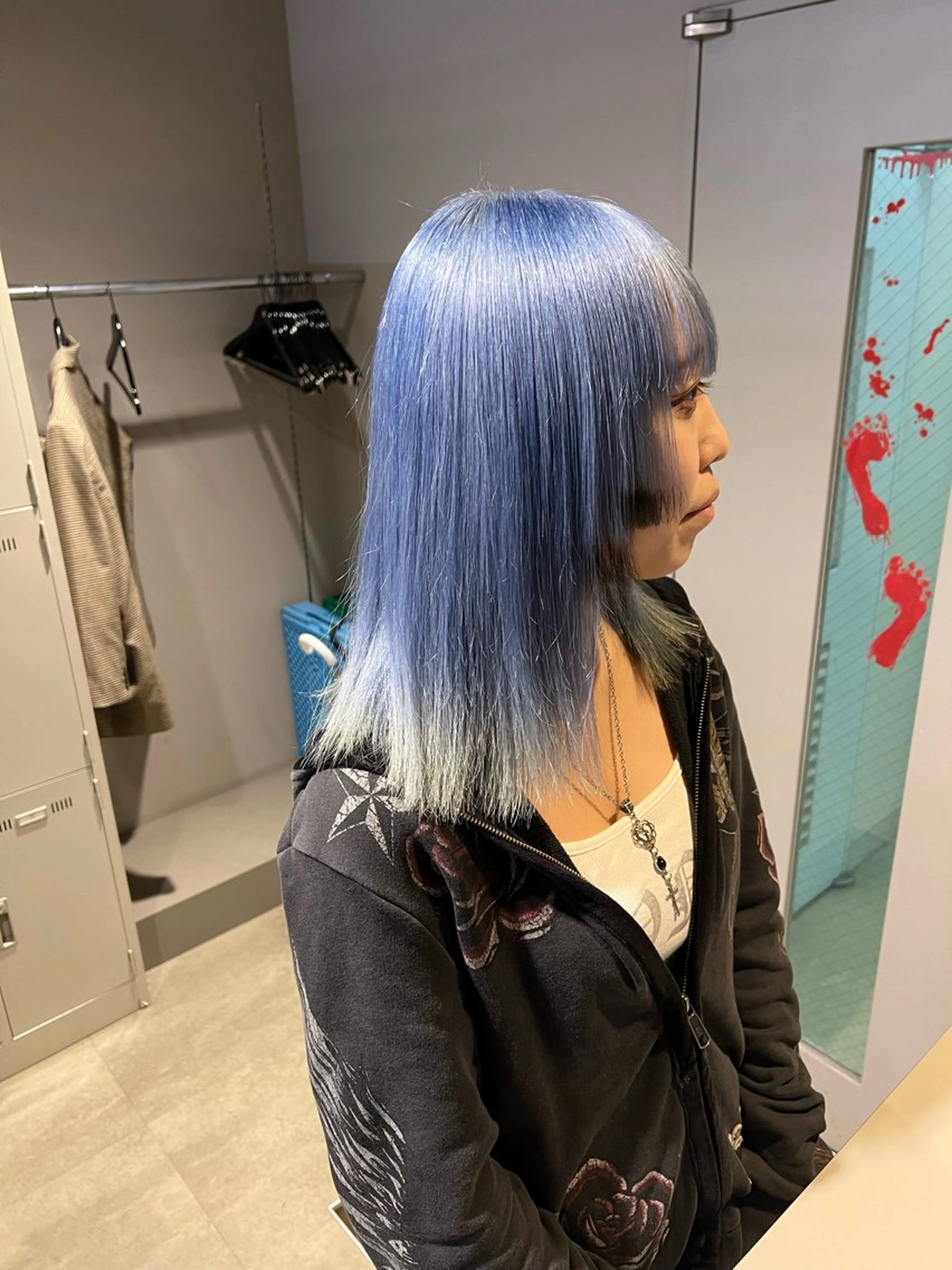 セミロング カラー ヘアカラー 韓国レイヤーカット /REIのヘアスタイル