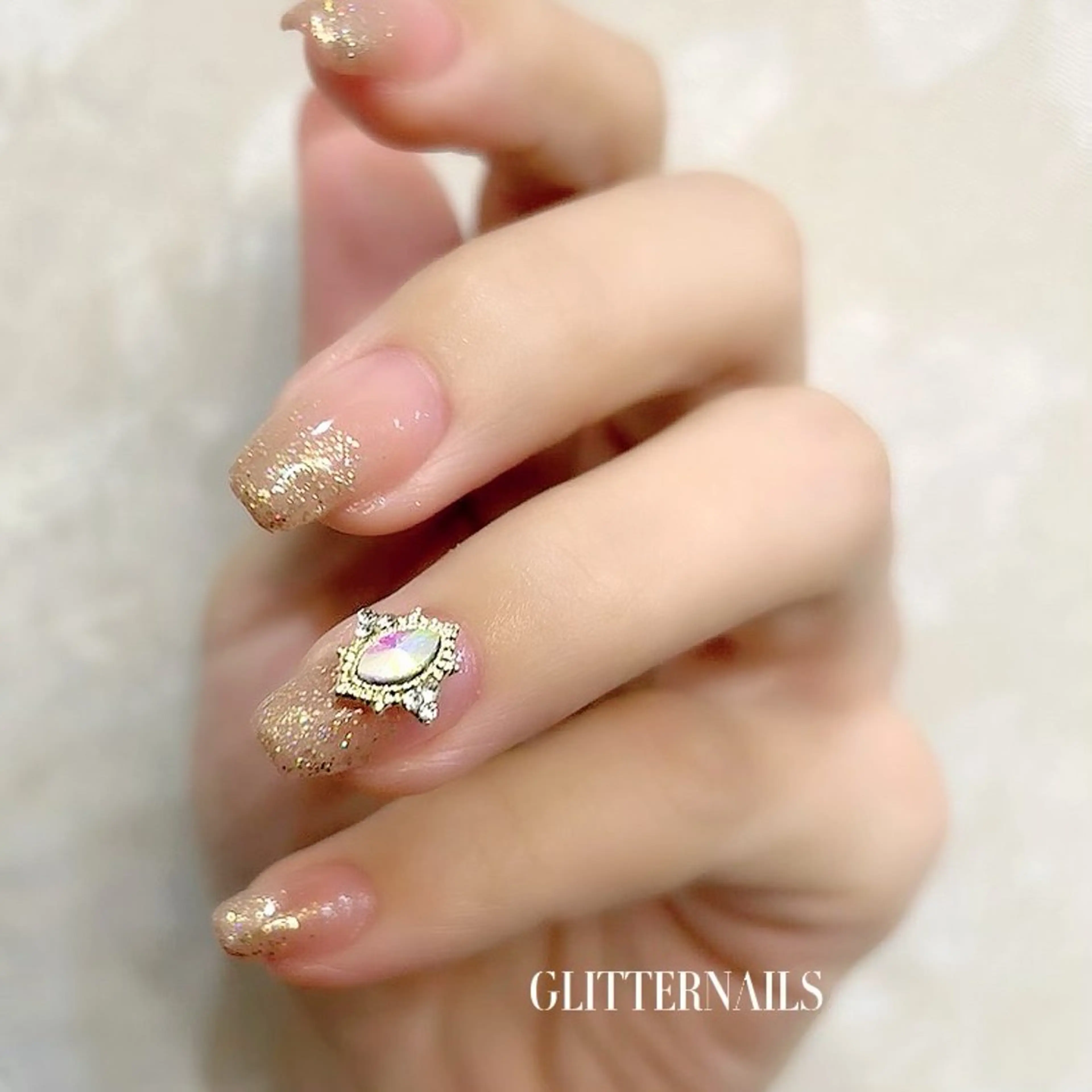 ネイル ハンドネイル GLITTER NAILS高速長田のマツエク・マツパデザイン