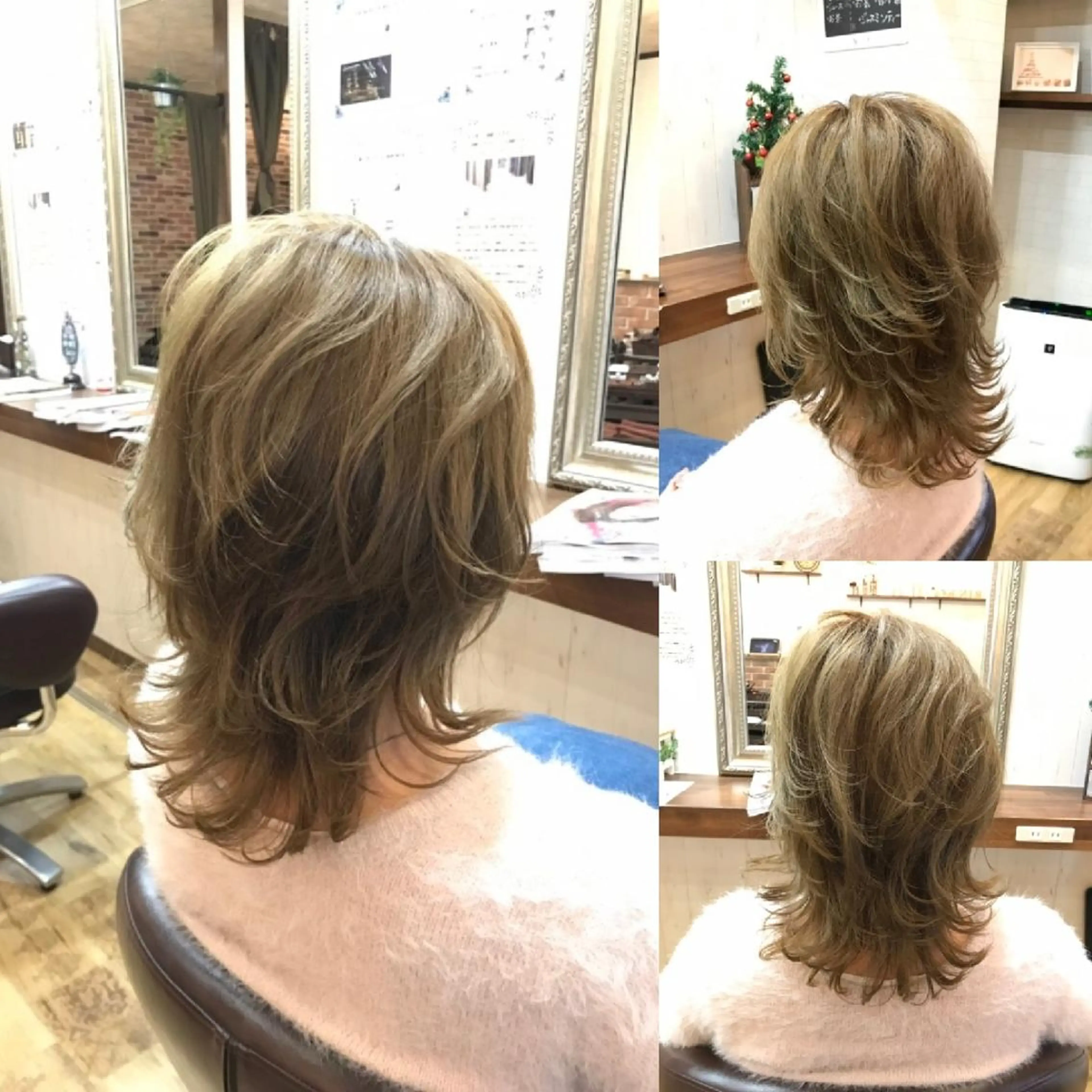 ミディアム ウルフカット RIN hair factory所属・松本 清輝のヘアスタイル