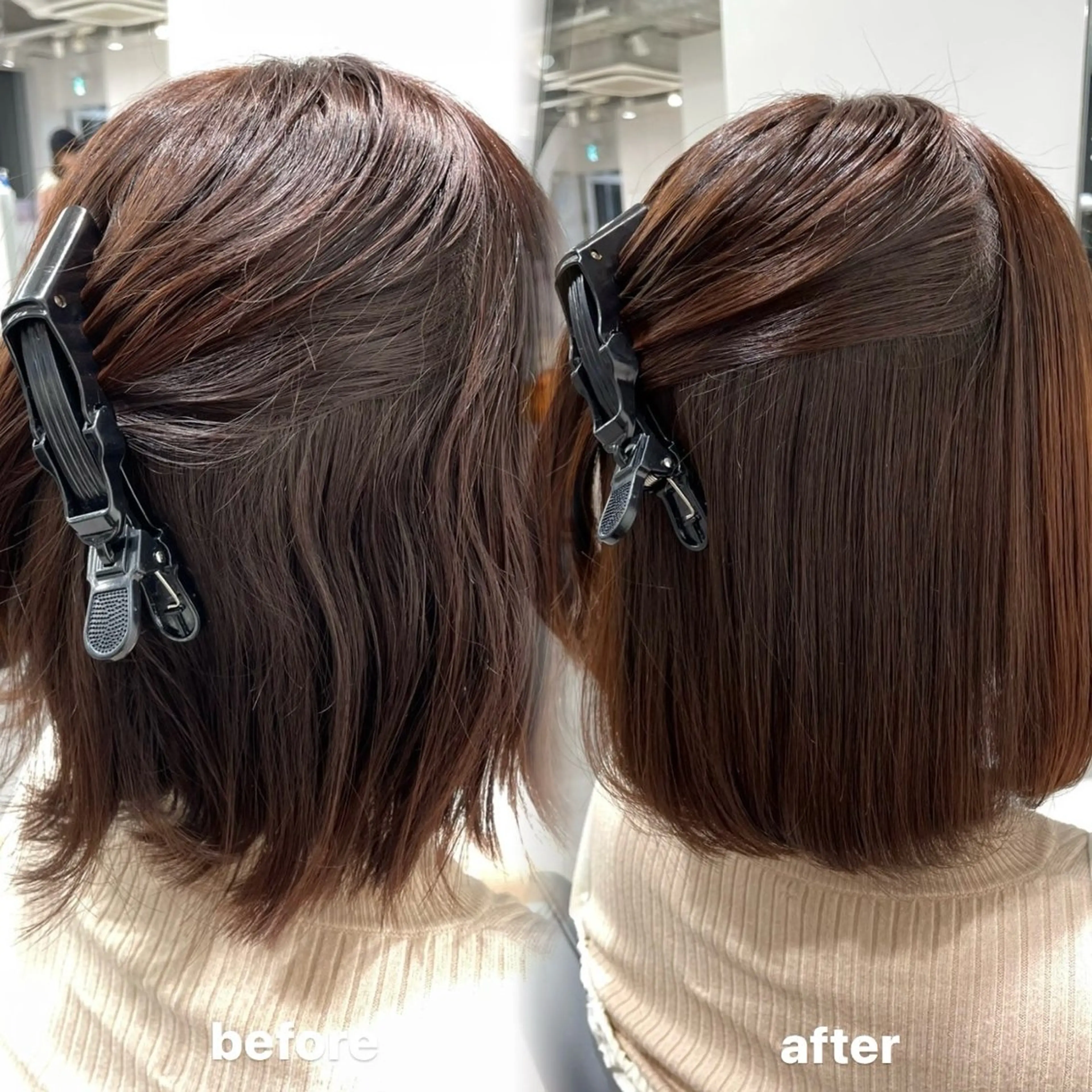 ミディアム 🩰ピンクベージュ 💞midori💞のヘアスタイル