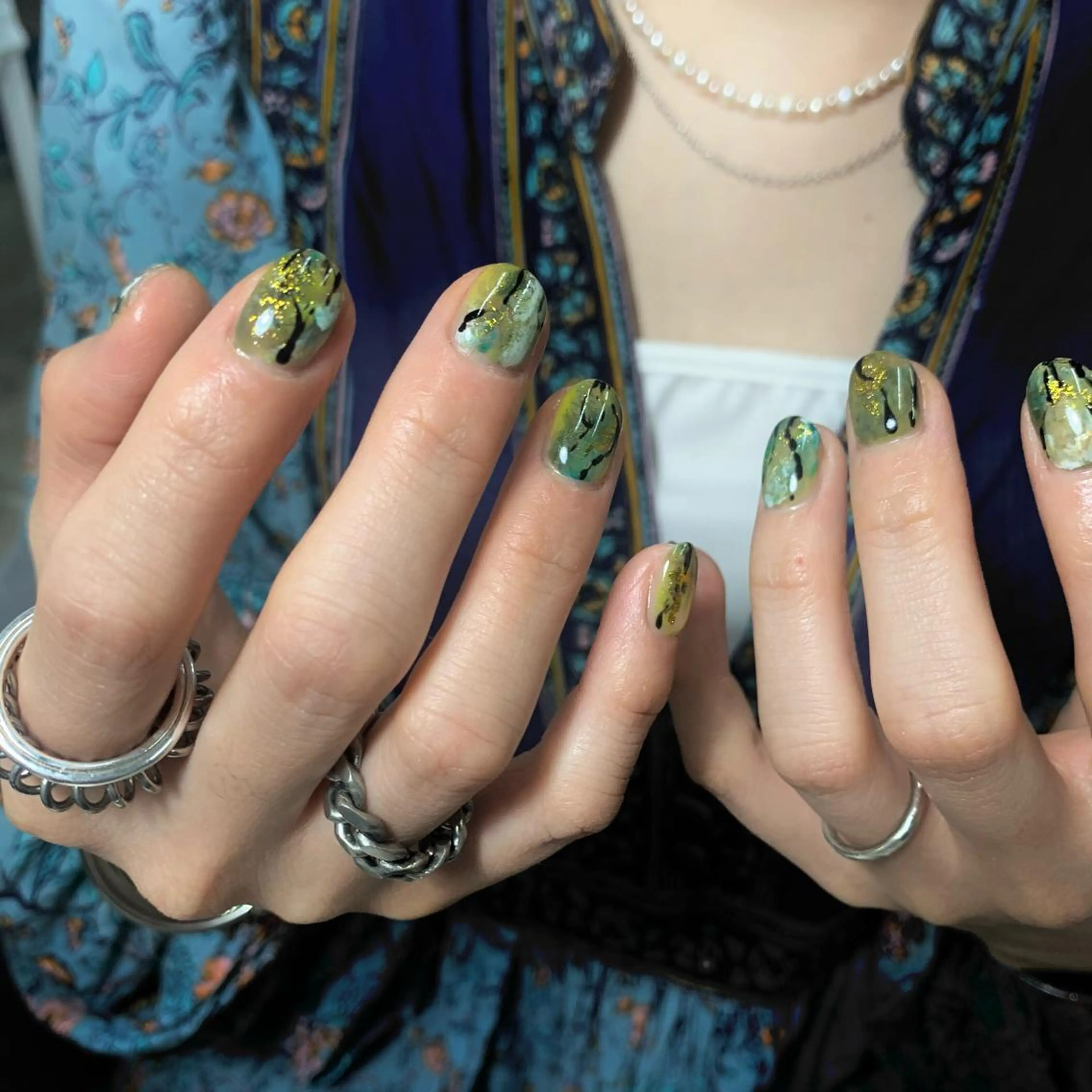 ネイル kana/モード ・グランジ໒꒱のネイルデザイン