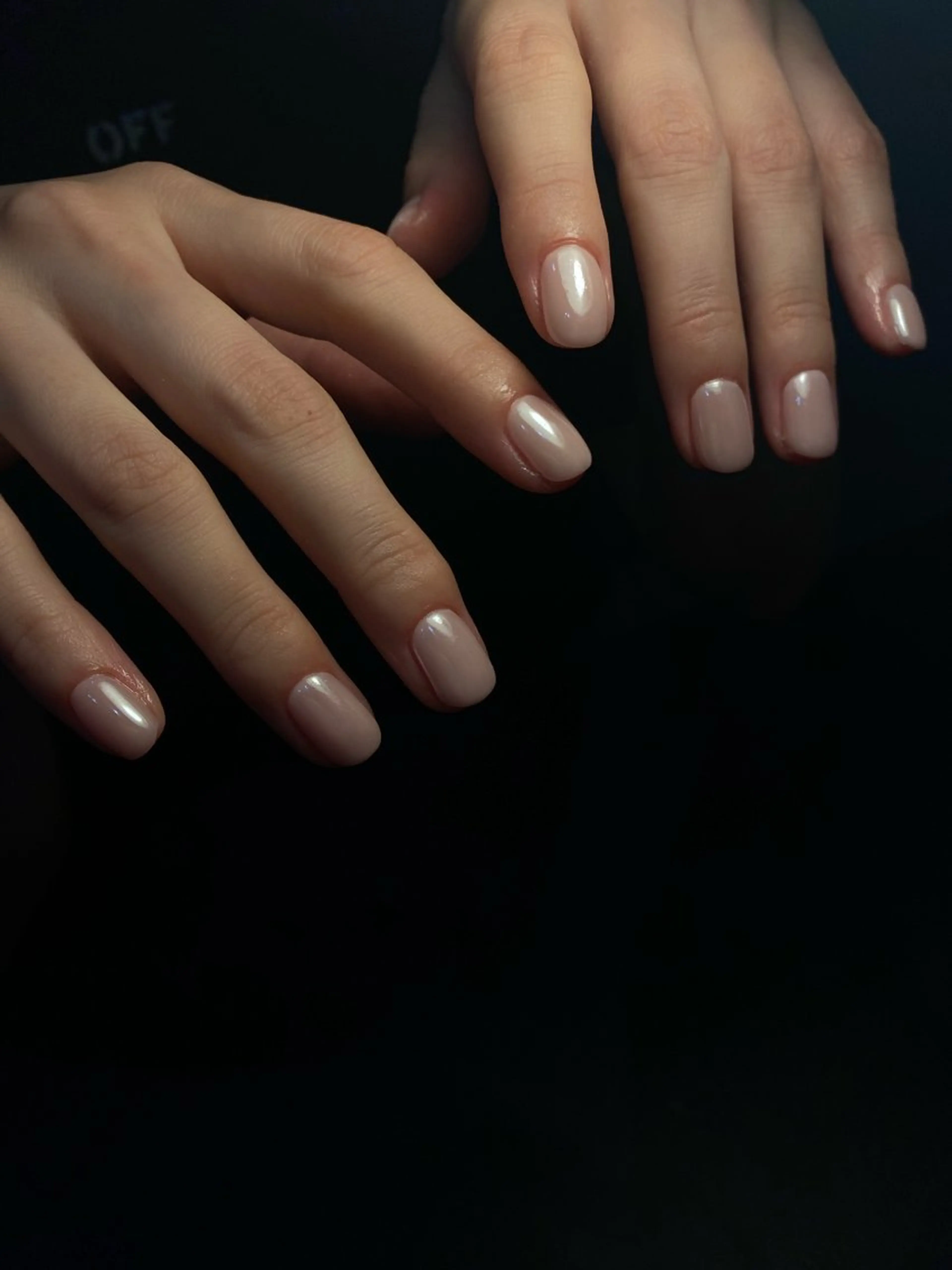 ネイル オーロラネイル ホワイト NILATE所属・渡邉 あいのネイルデザイン