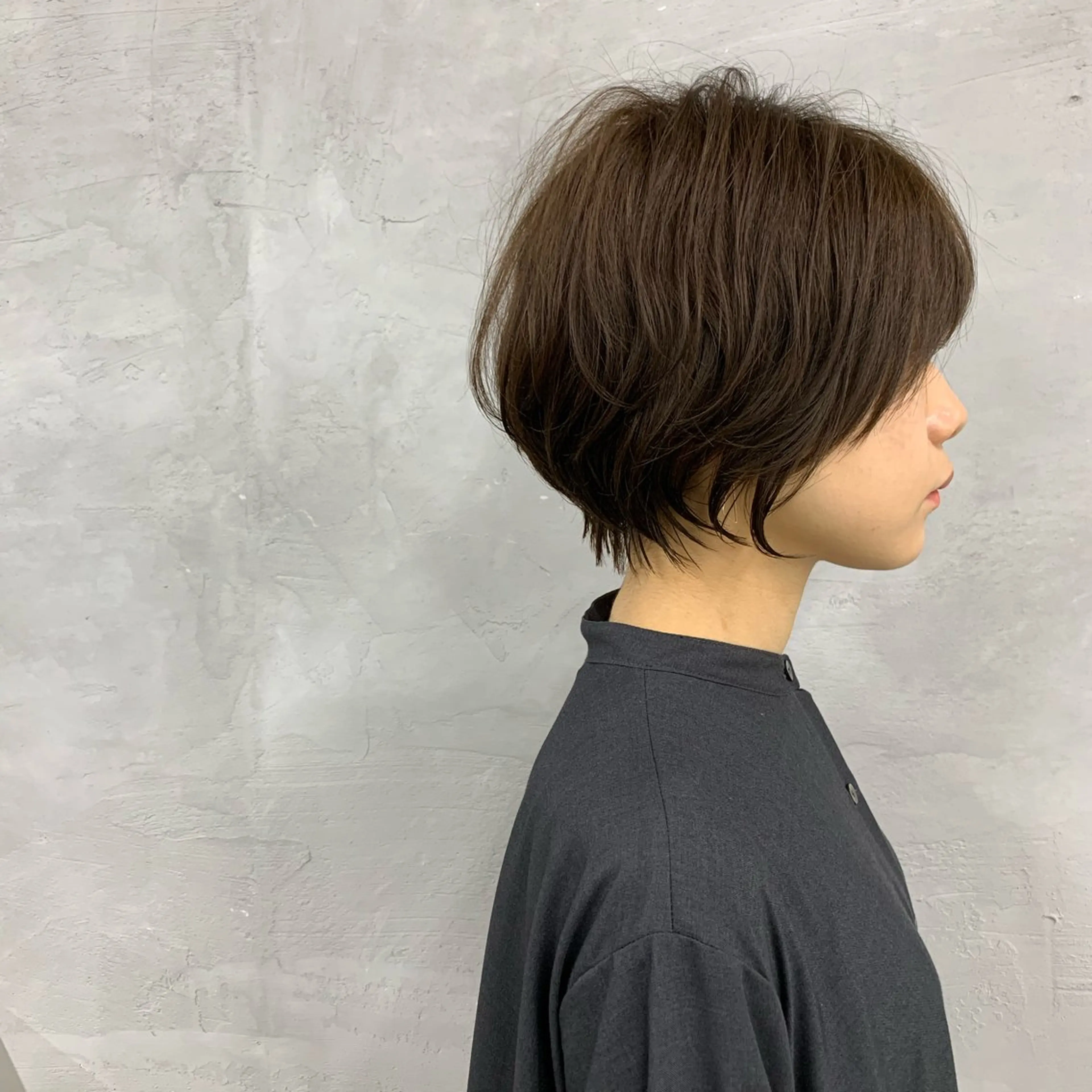 ショート カラー ショートボブ ベージュカラー ブラウンカラー ボブ ショートヘア カット ヘアカラー トリートメント 田畑 智規のヘアスタイル