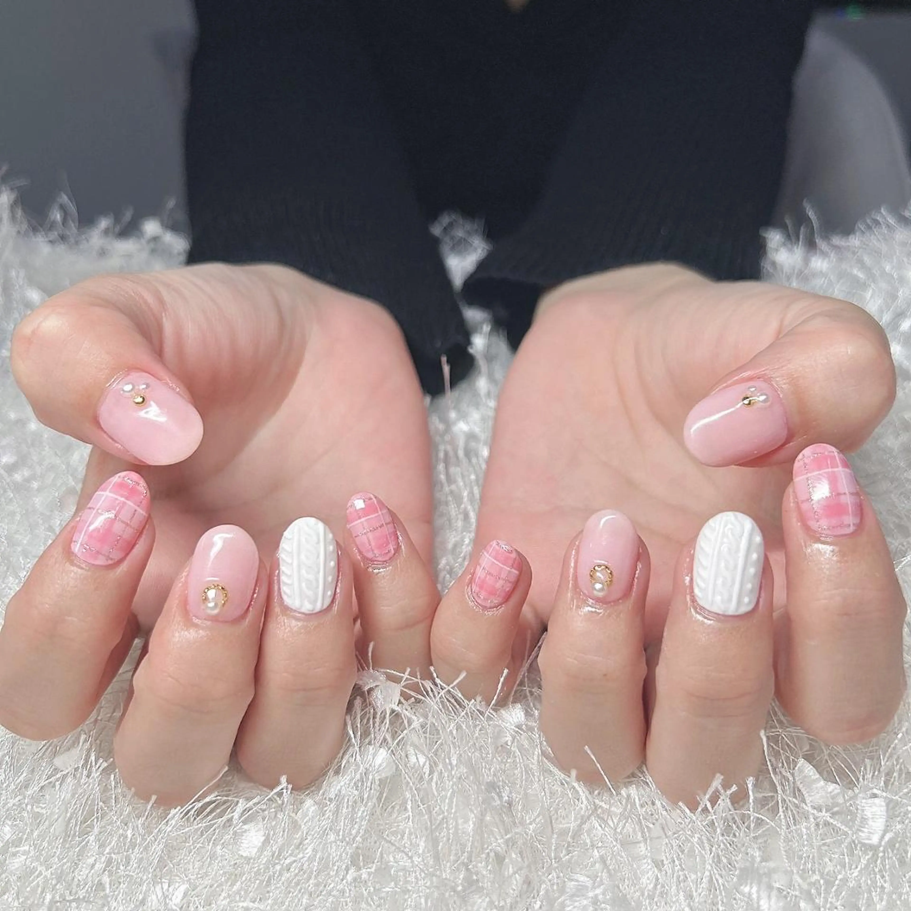 ネイル 長さ出し フレンチネイル ジェルネイル グラデーション 韓国ネイル ハンドネイル Nail&eye Belire 新宿のネイルデザイン