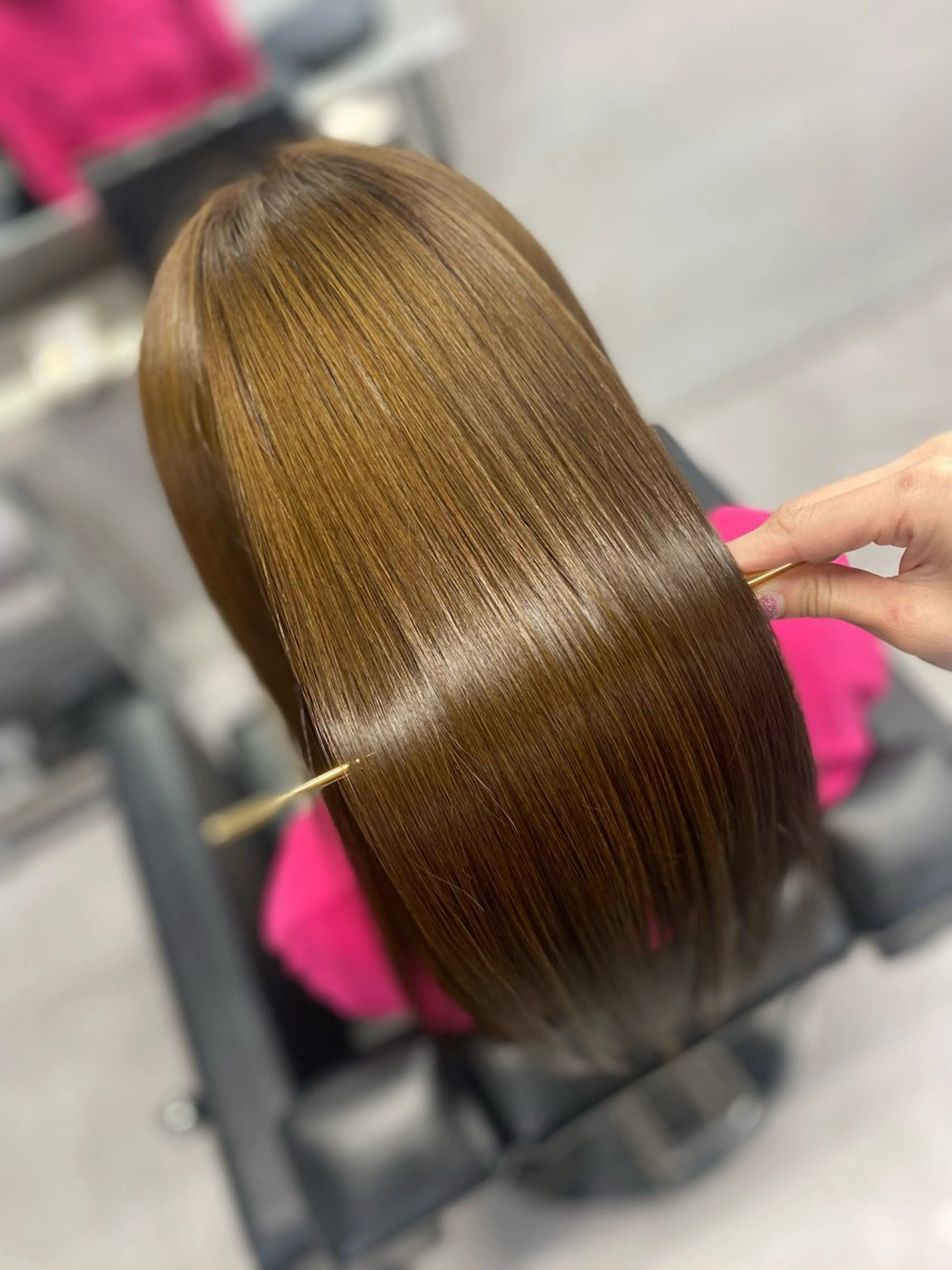 セミロング カット ヘアカラー トリートメント 艶髪/縮毛矯正 🫧辻野海羽のヘアスタイル